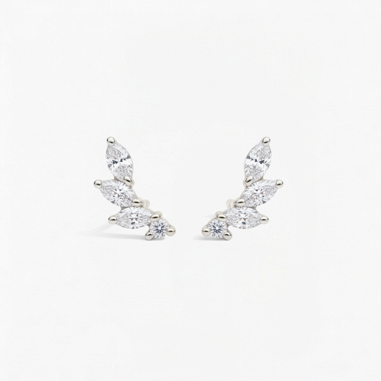 Leafline Diamond Earrings