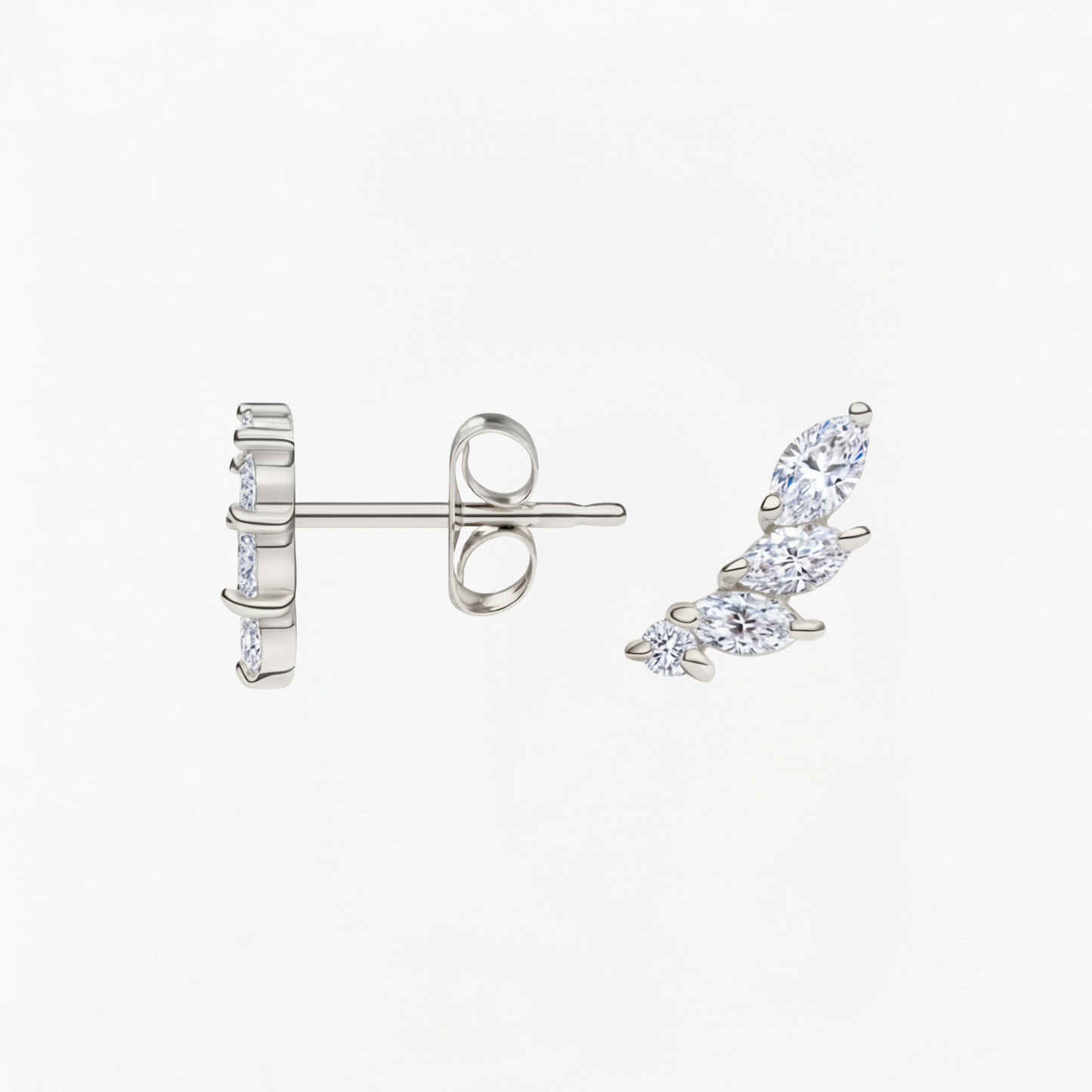 Leafline Diamond Earrings