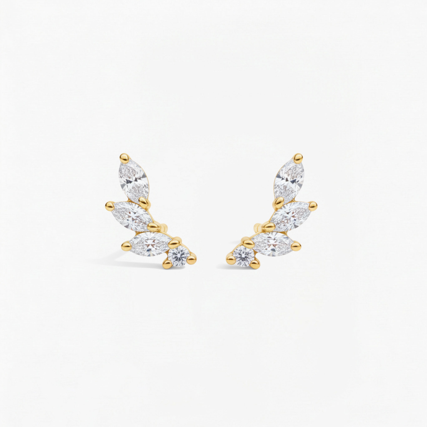 Leafline Diamond Earrings
