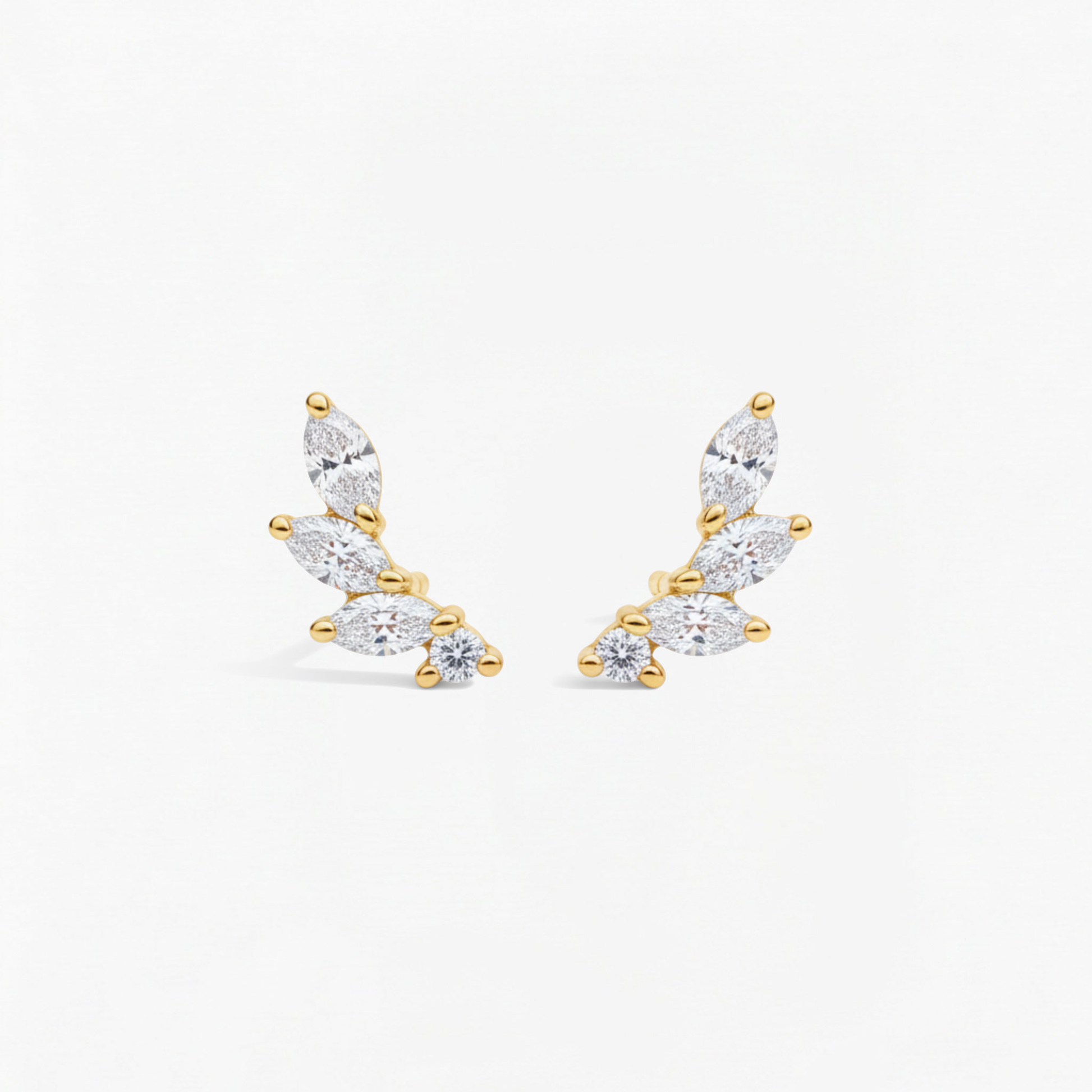 Leafline Diamond Earrings