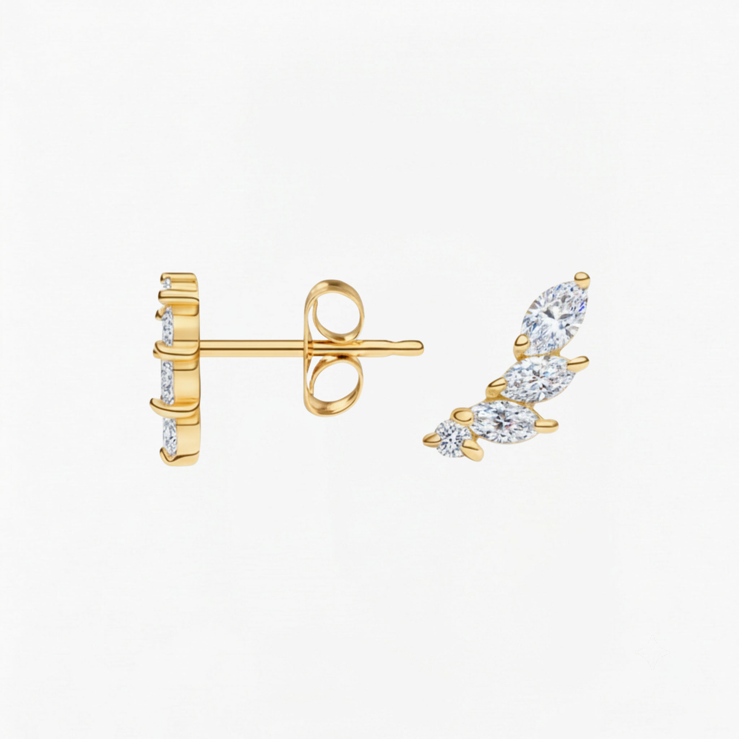 Leafline Diamond Earrings