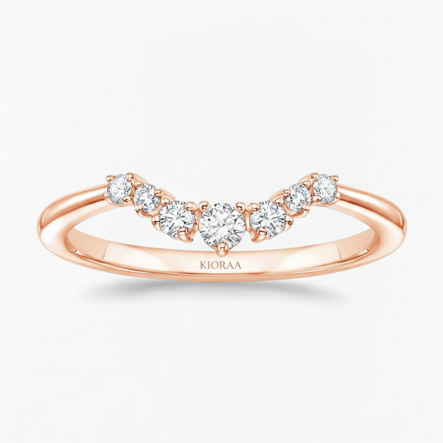 Oval and Marquise Trio Ring with Round Diamond Eternity Wedding Band