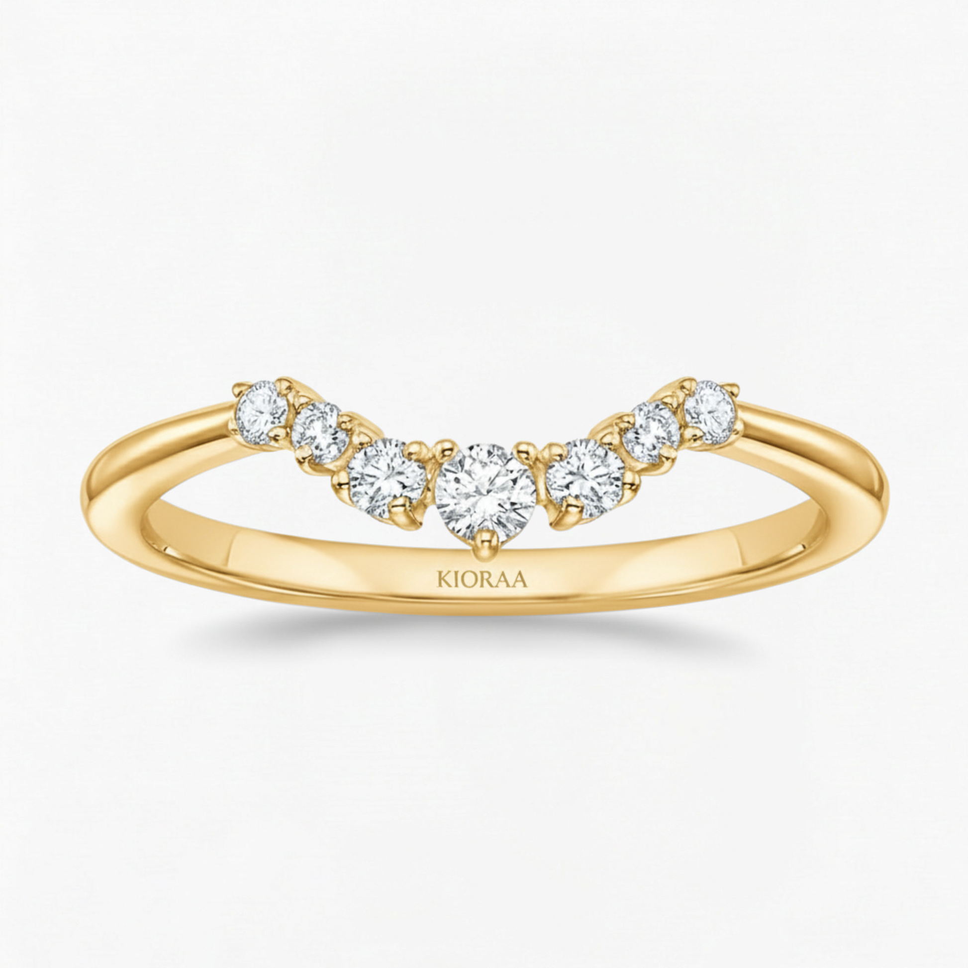 Oval and Marquise Trio Ring with Round Diamond Eternity Wedding Band