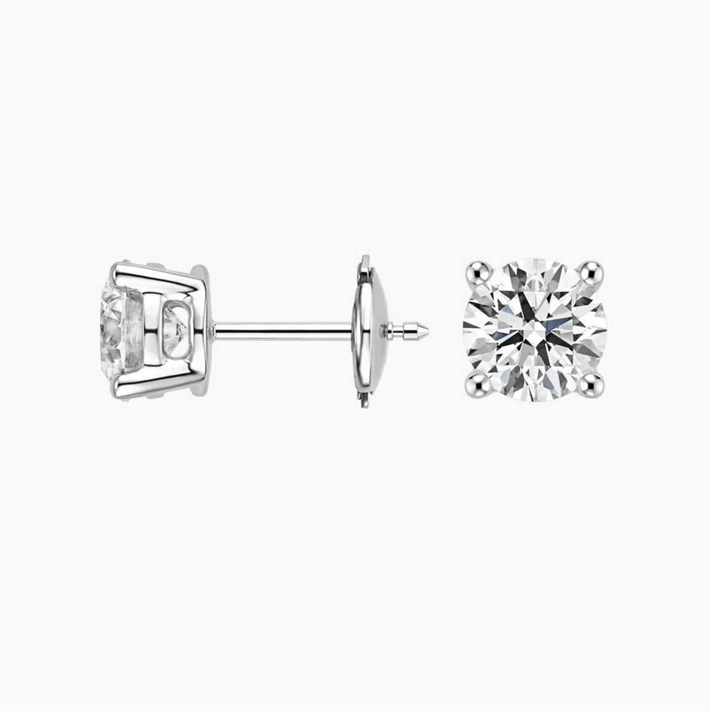 Classic four Prong Lab Diamond Studs
