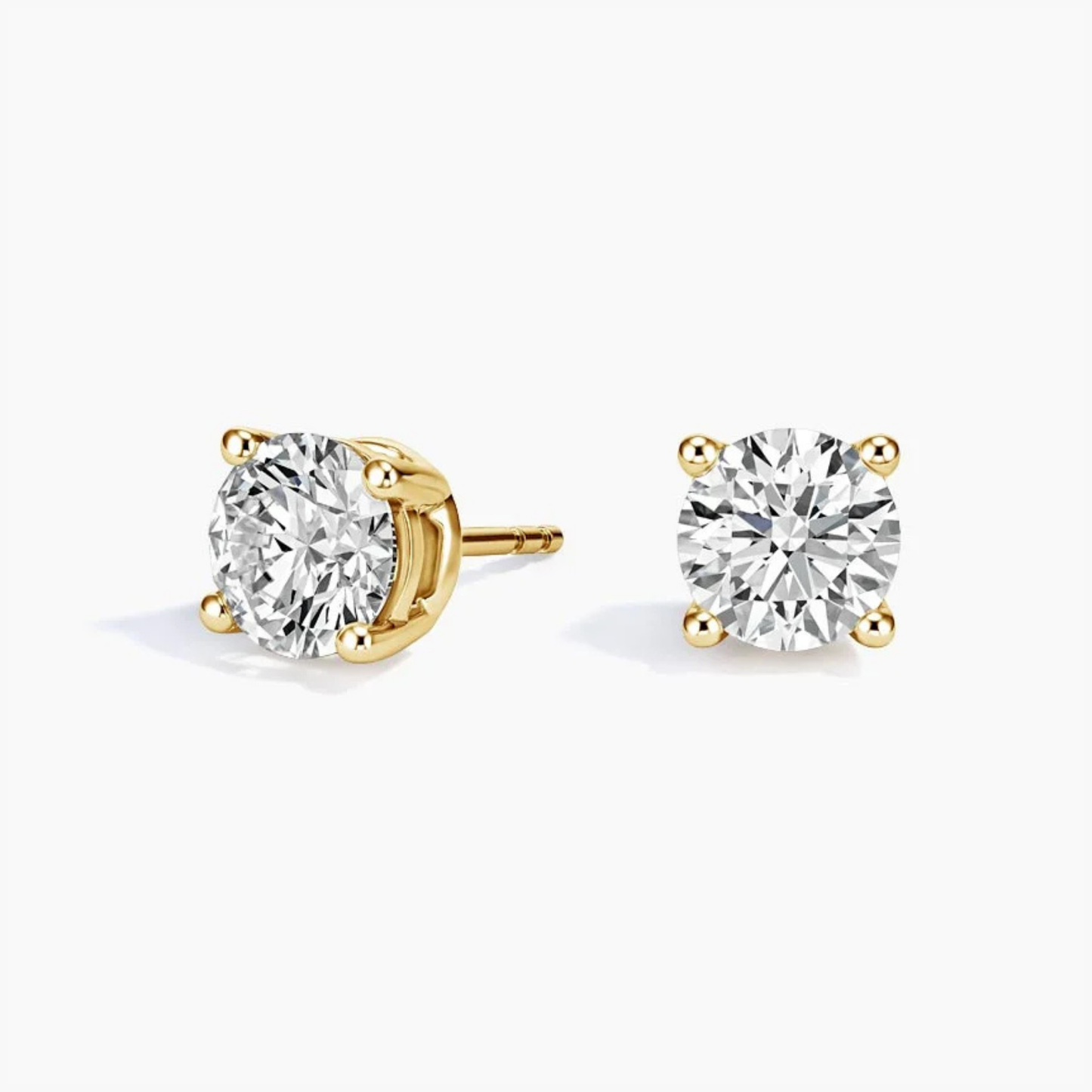 Classic four Prong Lab Diamond Studs