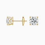 Classic four Prong Lab Diamond Studs, thumbnail 4