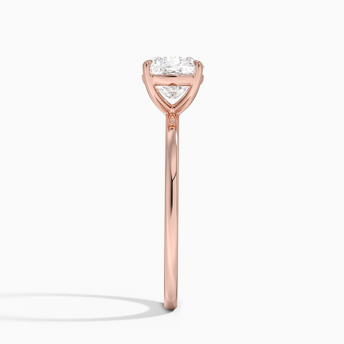Classic Simple Cushion  Solitaire Engagement Ring