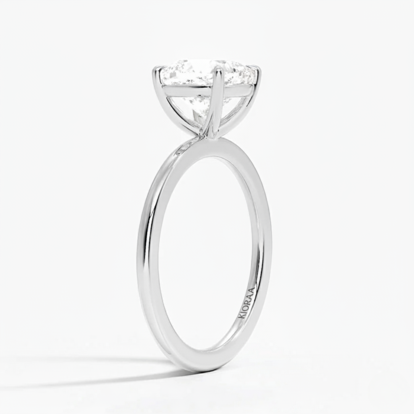 Classic Simple Cushion  Solitaire Engagement Ring