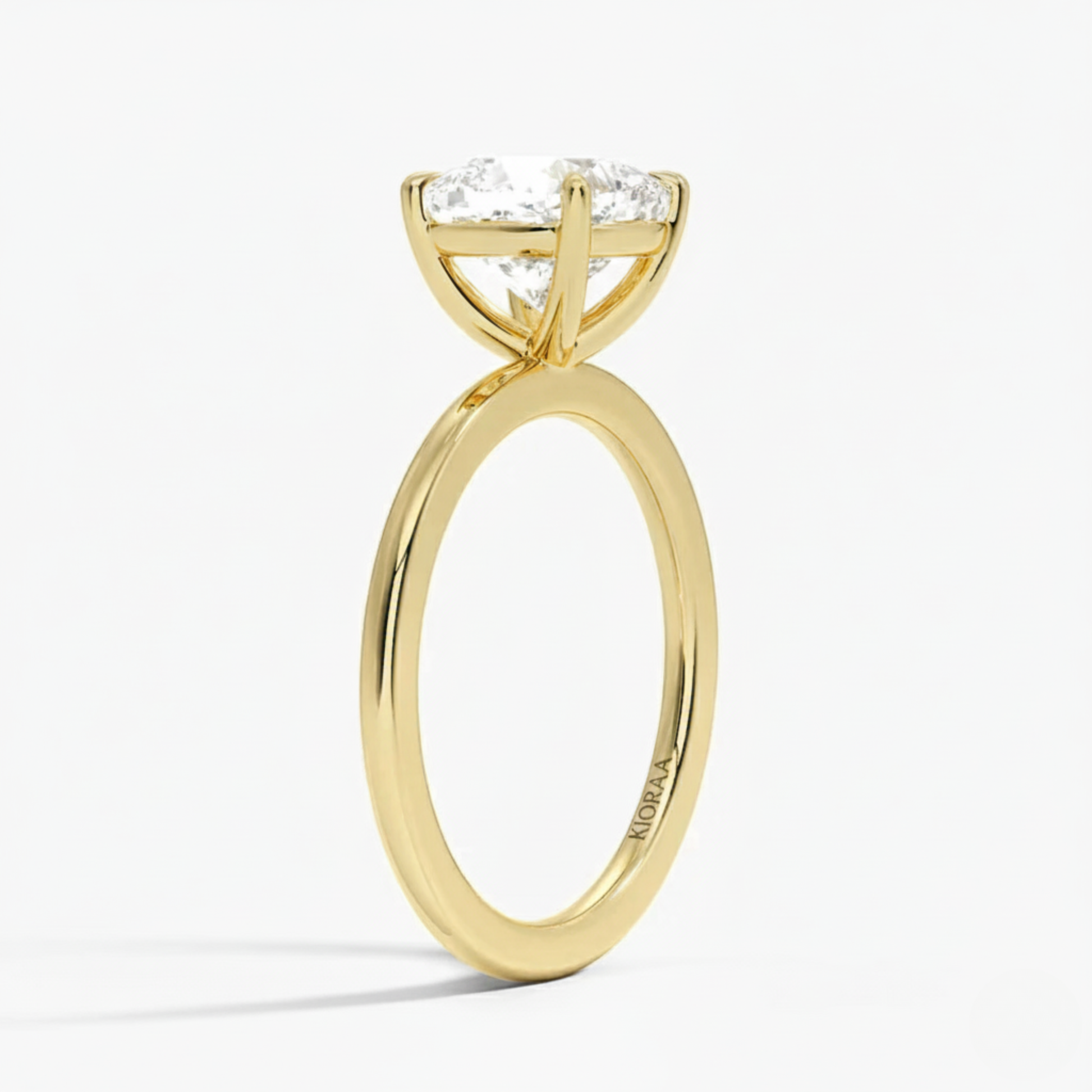 Classic Simple Cushion  Solitaire Engagement Ring