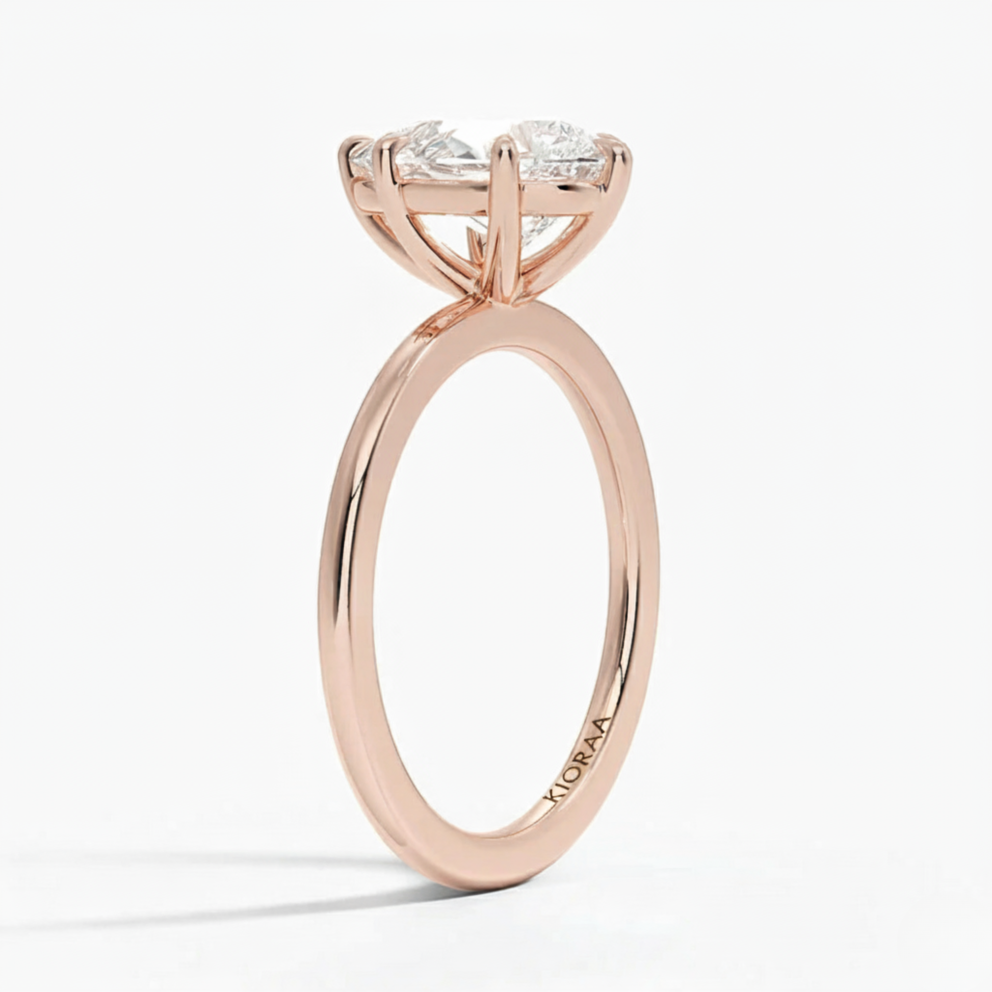 Classic Simple Pear  Solitaire Engagement Ring