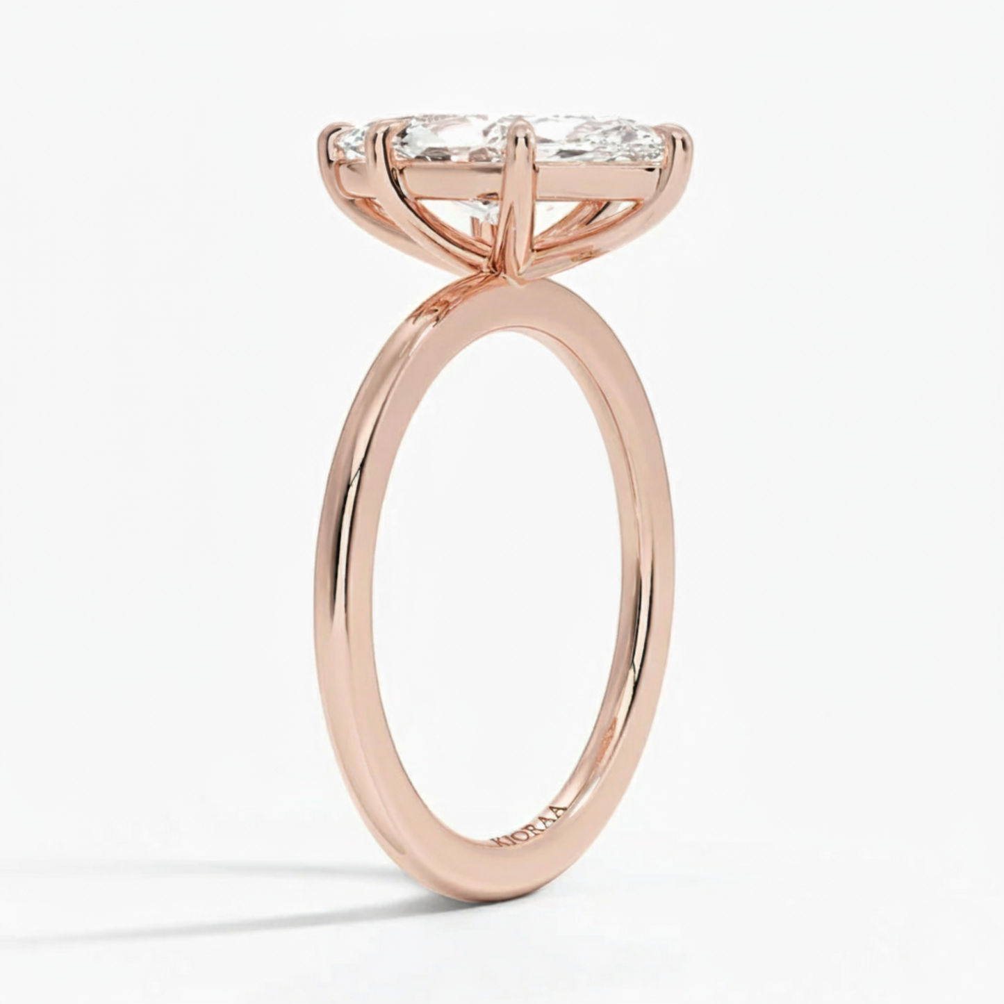 Classic Simple Marquise Solitaire Engagement Ring