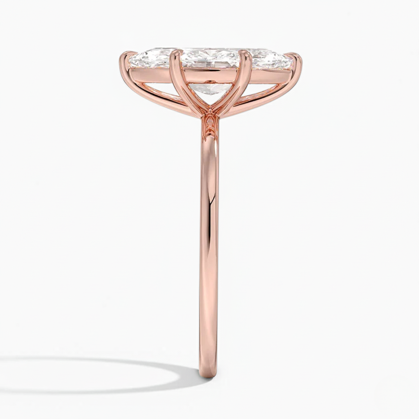 Classic Simple Marquise Solitaire Engagement Ring