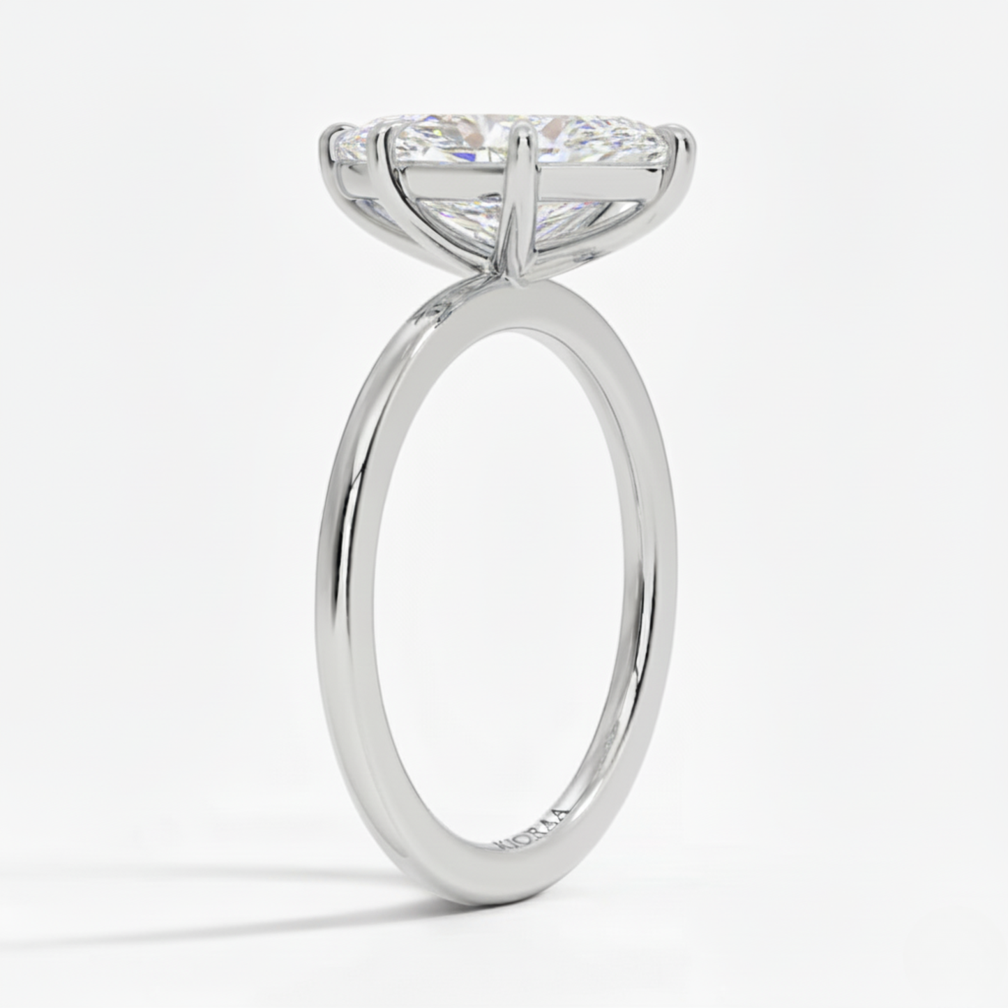 Classic Simple Marquise Solitaire Engagement Ring