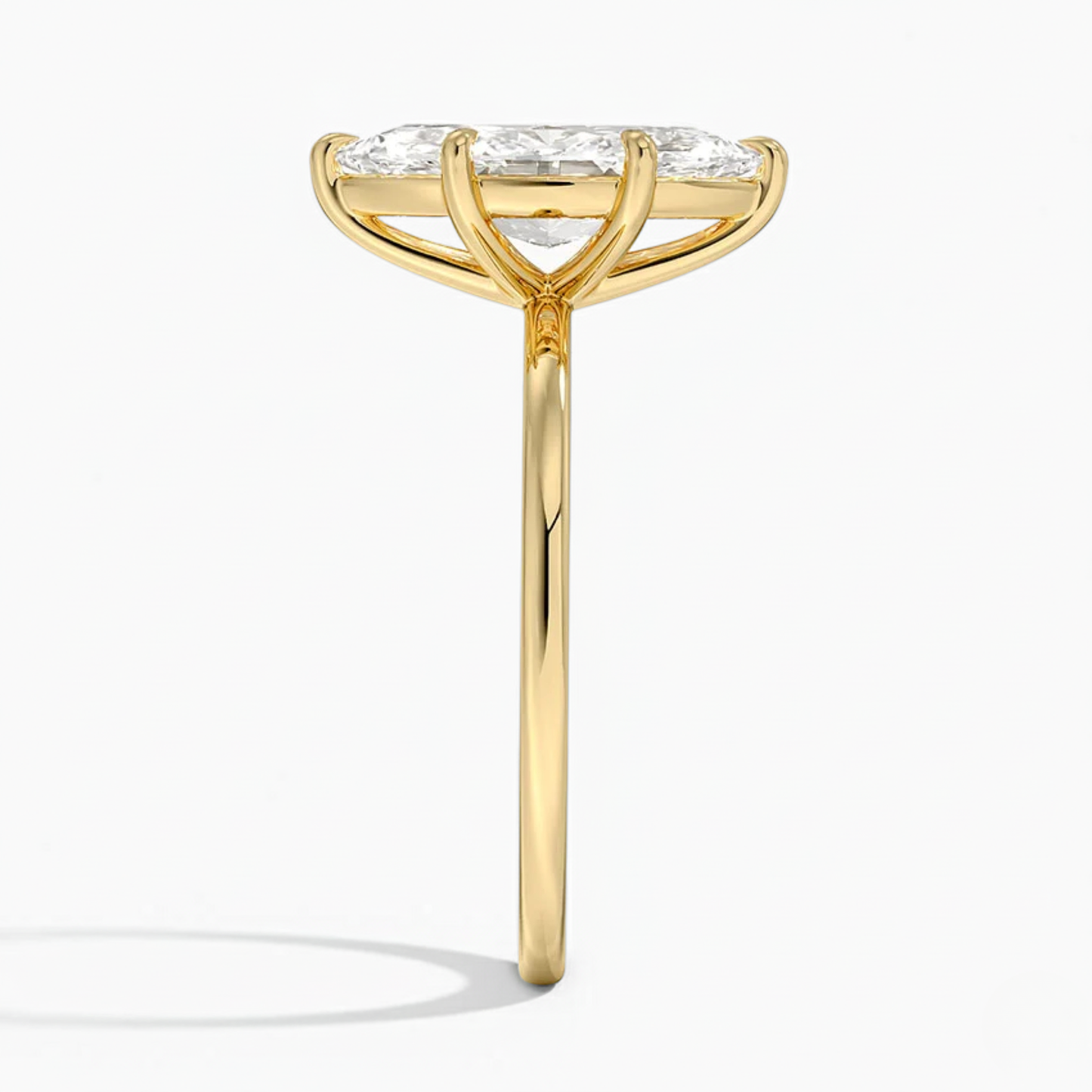 Classic Simple Marquise Solitaire Engagement Ring