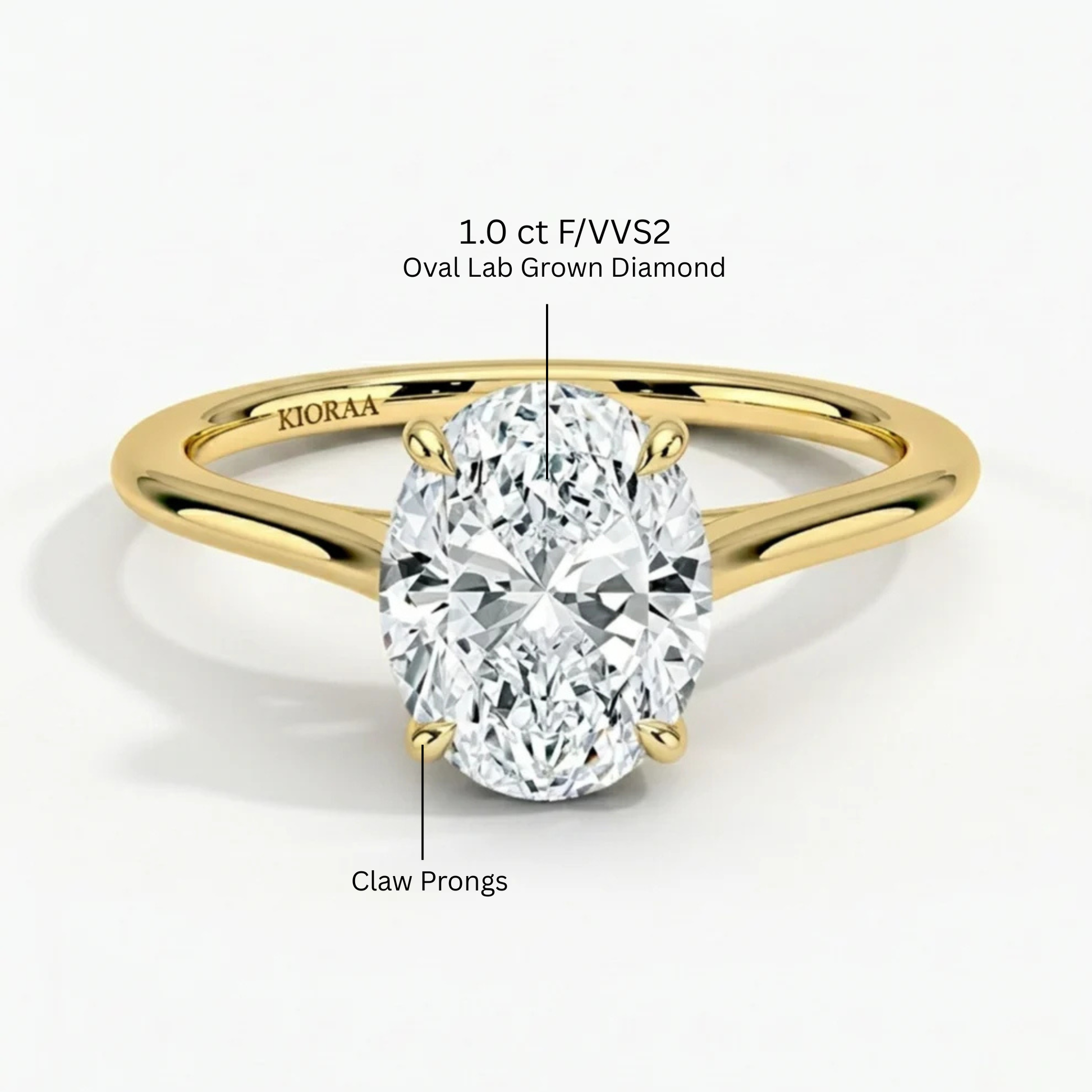 Oval Diamond Solitaire Engagement Ring