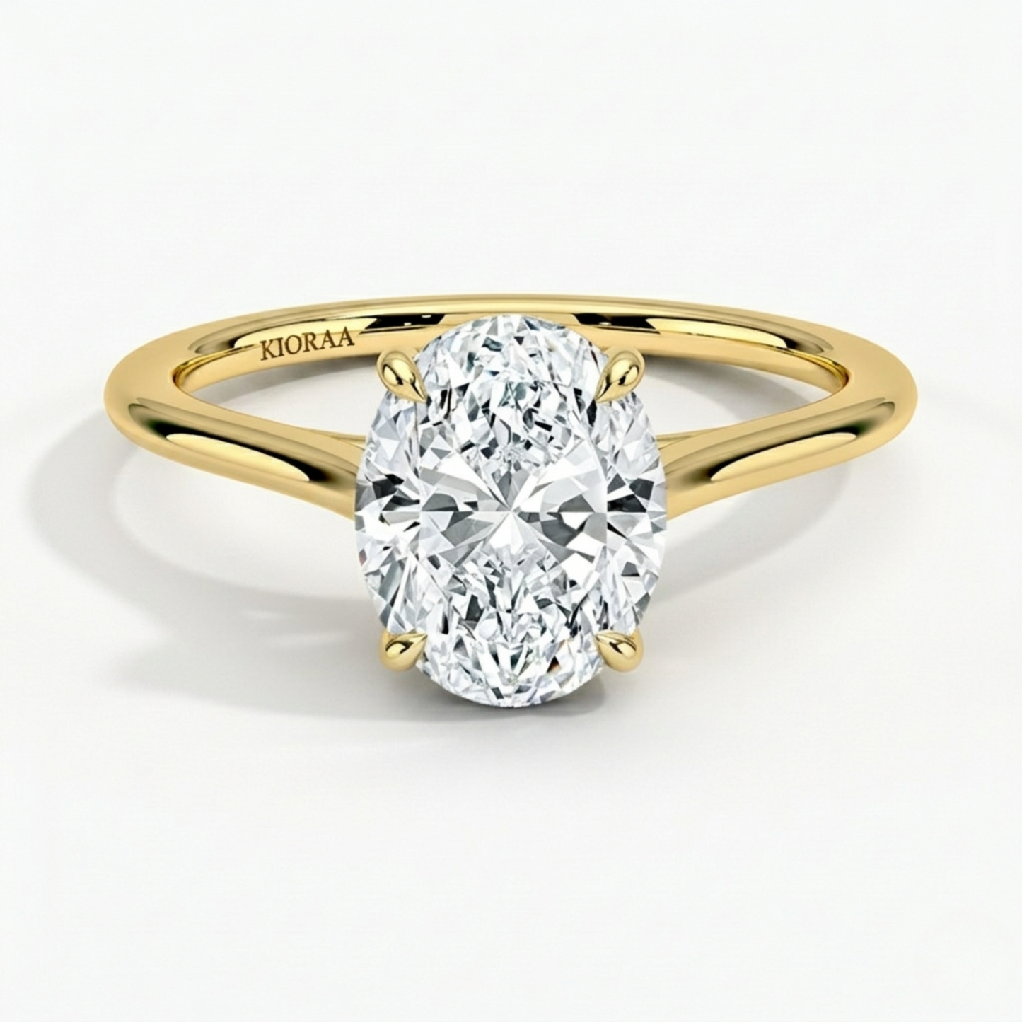 Oval Diamond Solitaire Engagement Ring