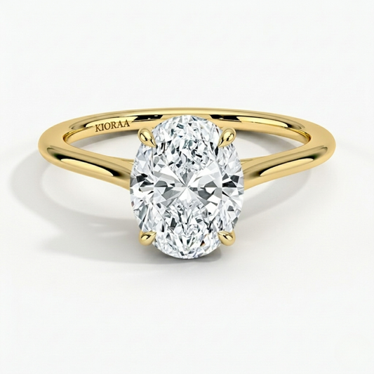 Oval Diamond Solitaire Engagement Ring