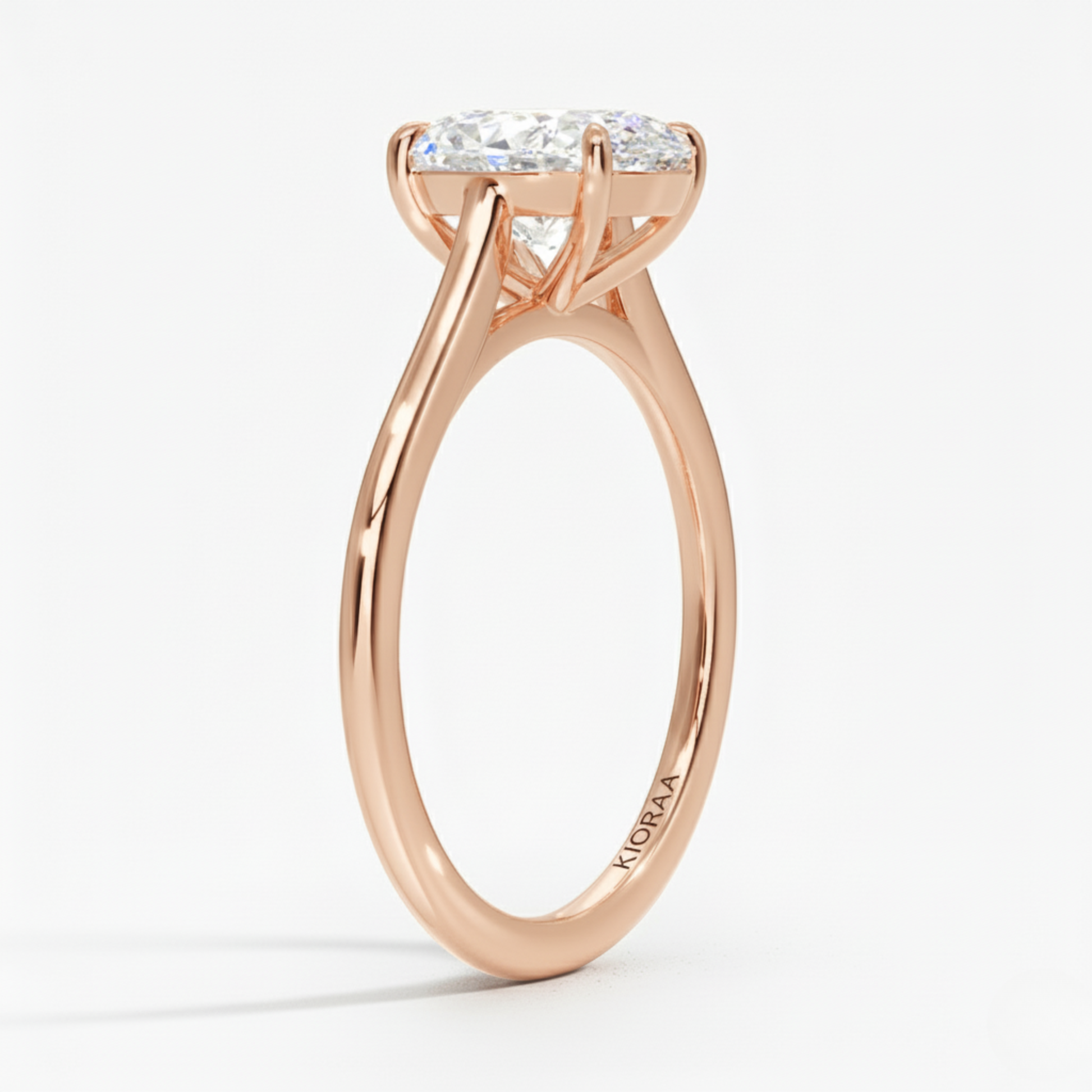 Oval Diamond Solitaire Engagement Ring