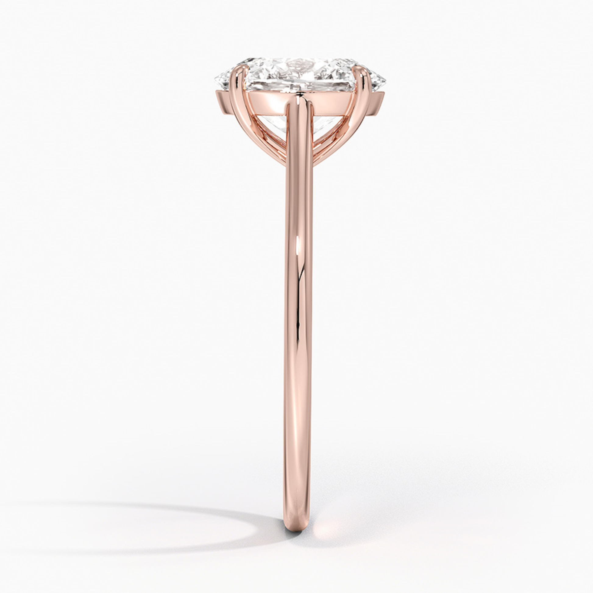 Oval Diamond Solitaire Engagement Ring