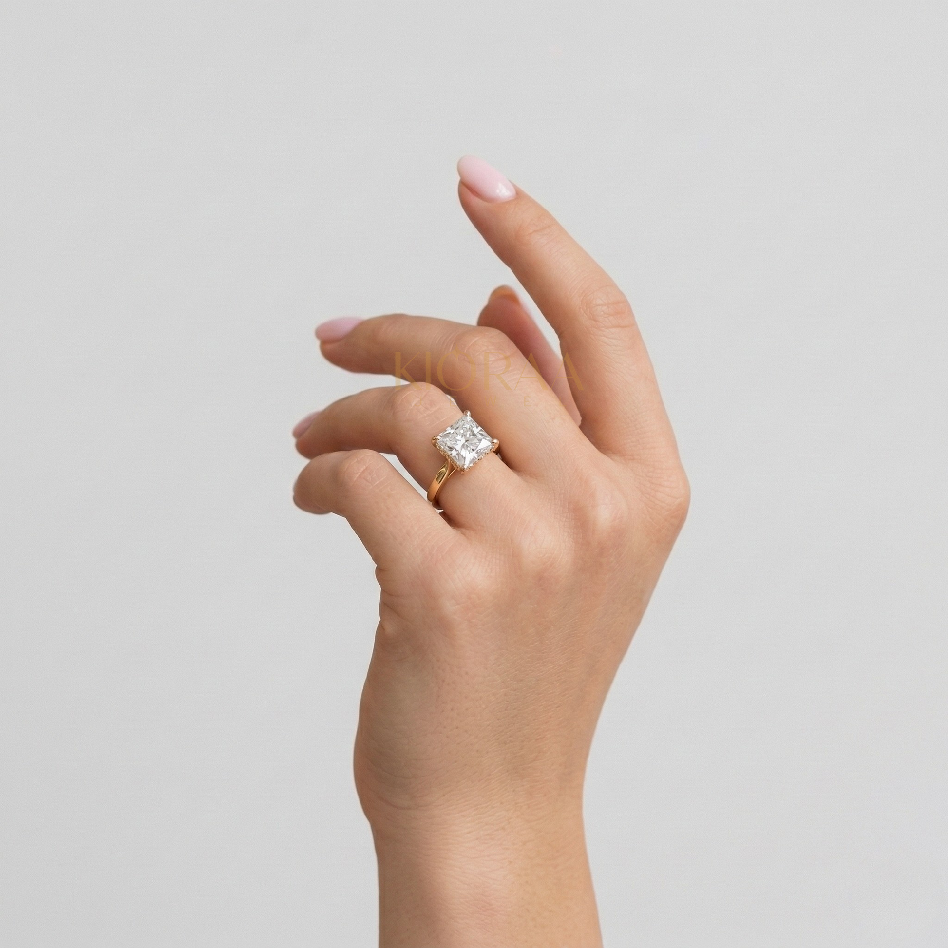 Princess Diamond Solitaire Engagement Ring
