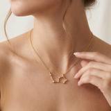 Lab Grown Diamond Leo Cluster Necklace, thumbnail 14