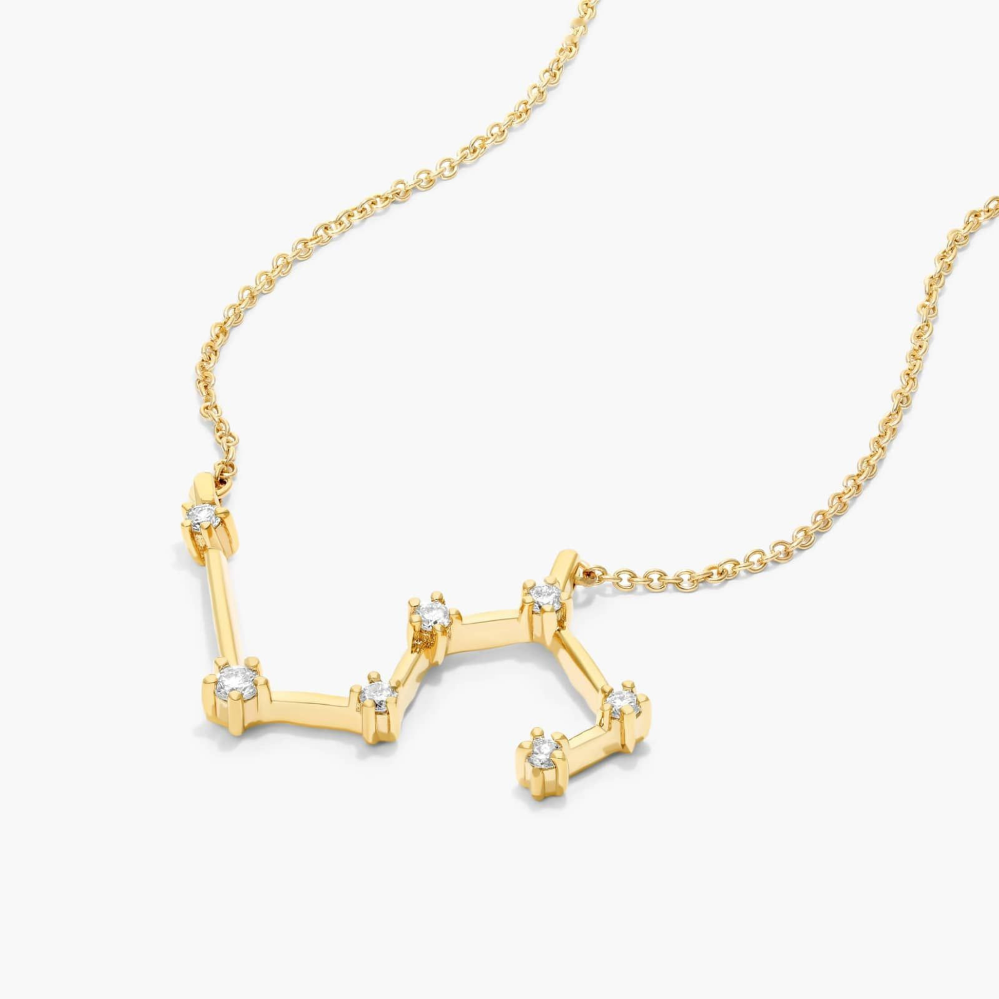 Lab Grown Diamond Leo Cluster Necklace