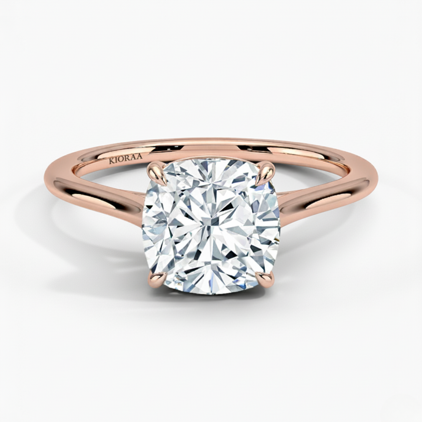 Cushion Diamond Solitaire Engagement Ring