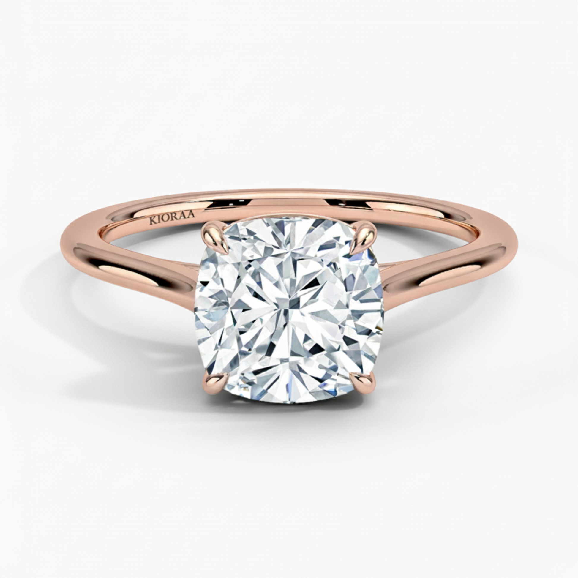Cushion Diamond Solitaire Engagement Ring