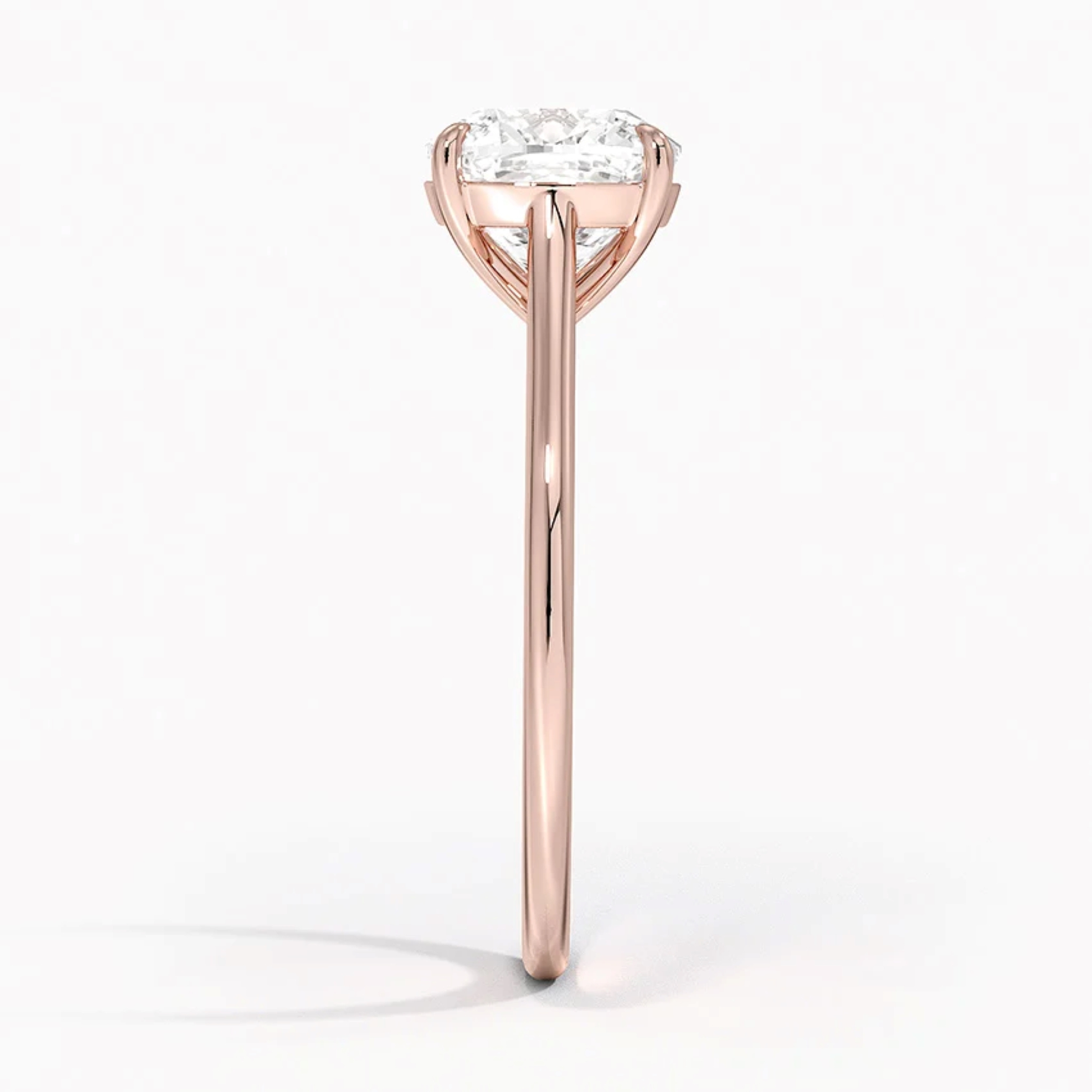 Cushion Diamond Solitaire Engagement Ring