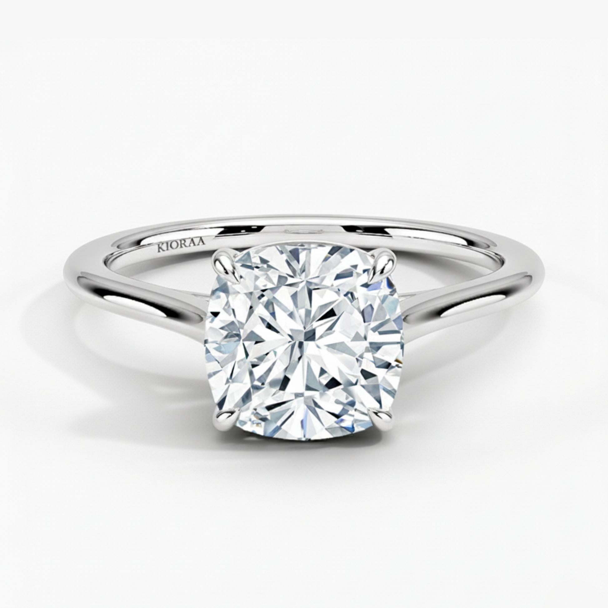 Cushion Diamond Solitaire Engagement Ring