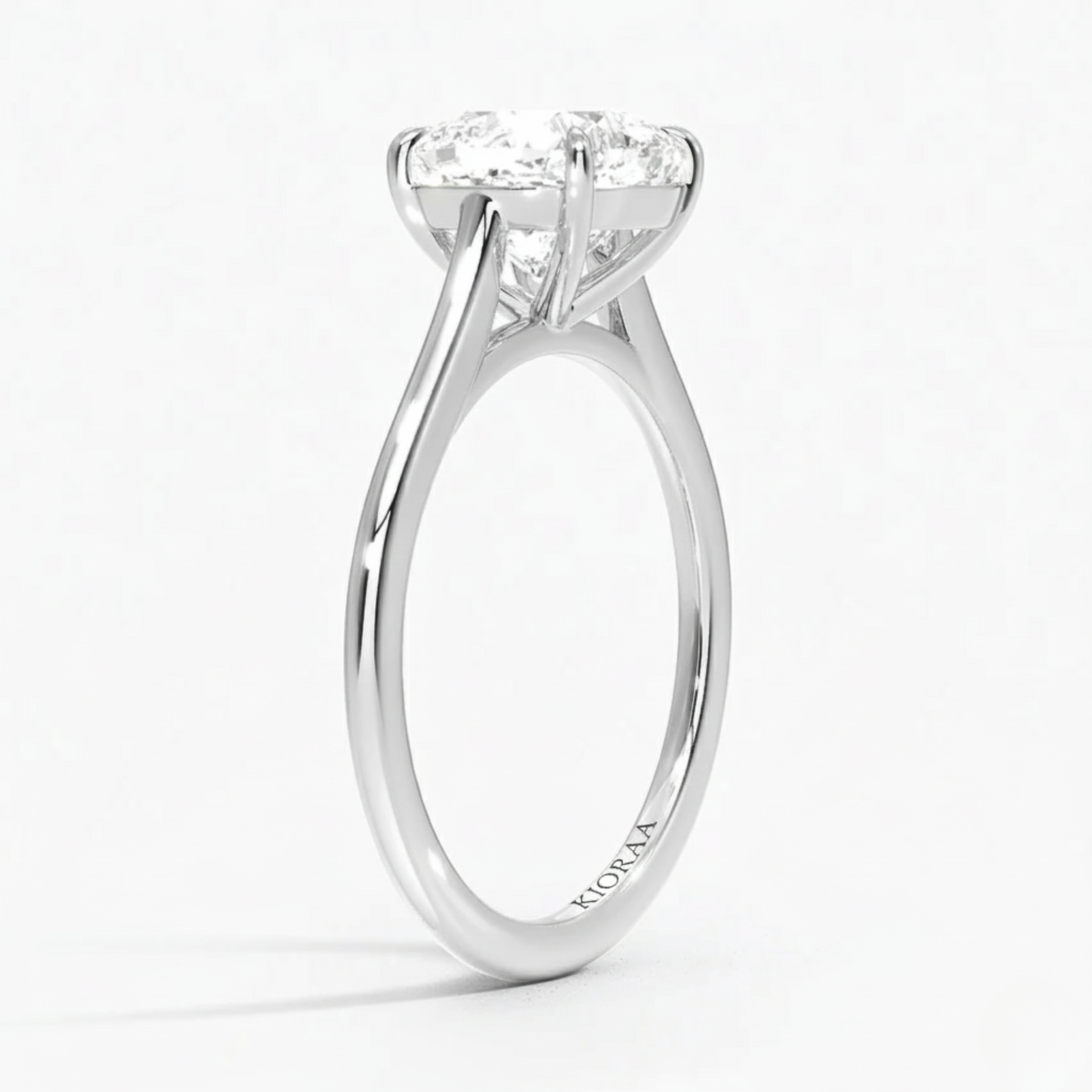 Cushion Diamond Solitaire Engagement Ring