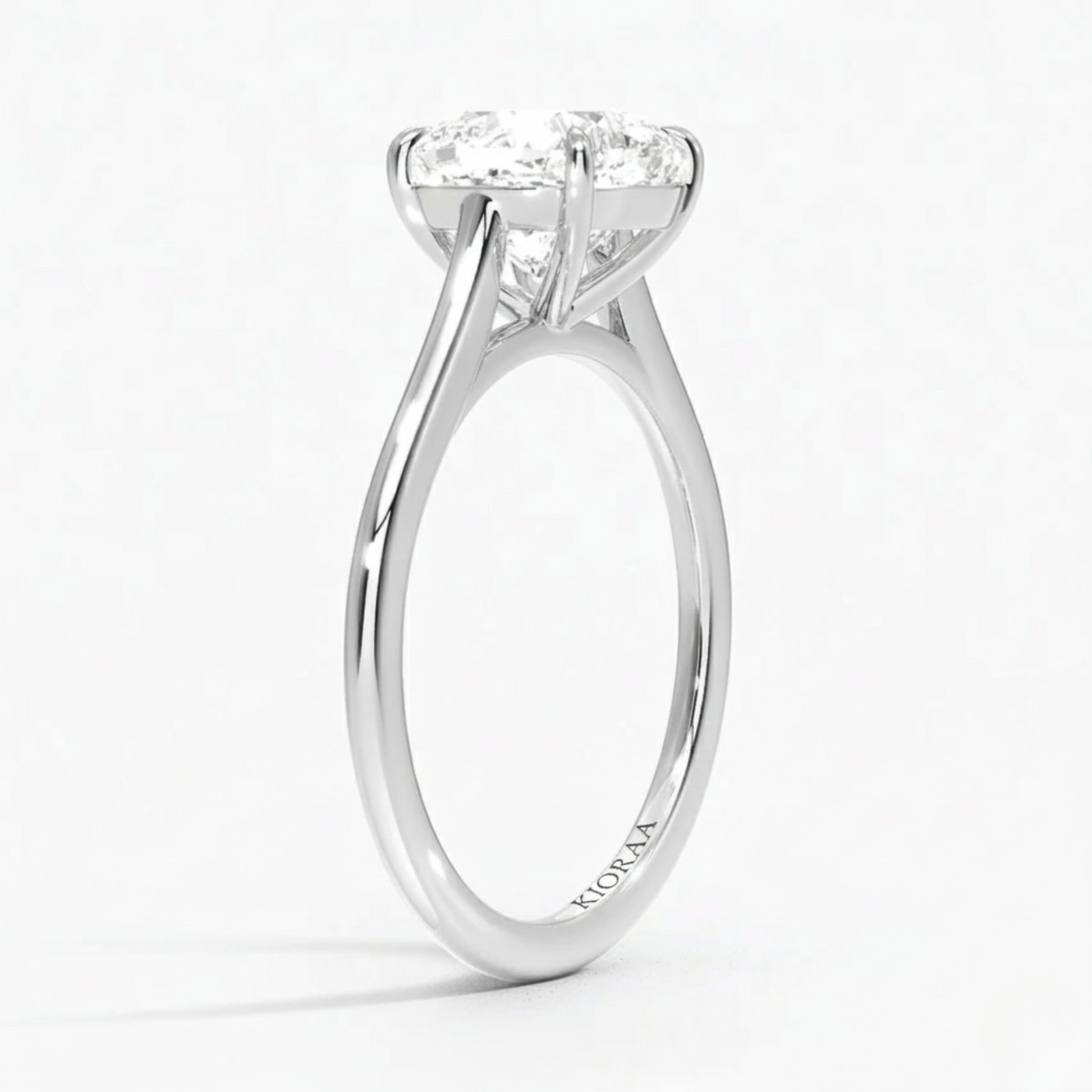 Cushion Diamond Solitaire Engagement Ring