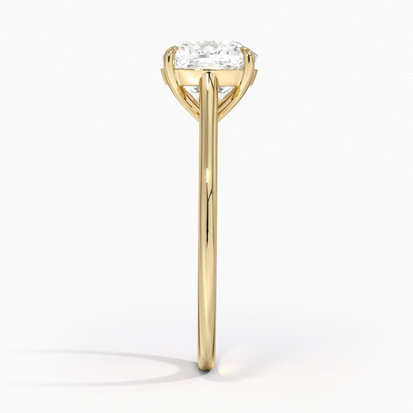 Cushion Diamond Solitaire Engagement Ring