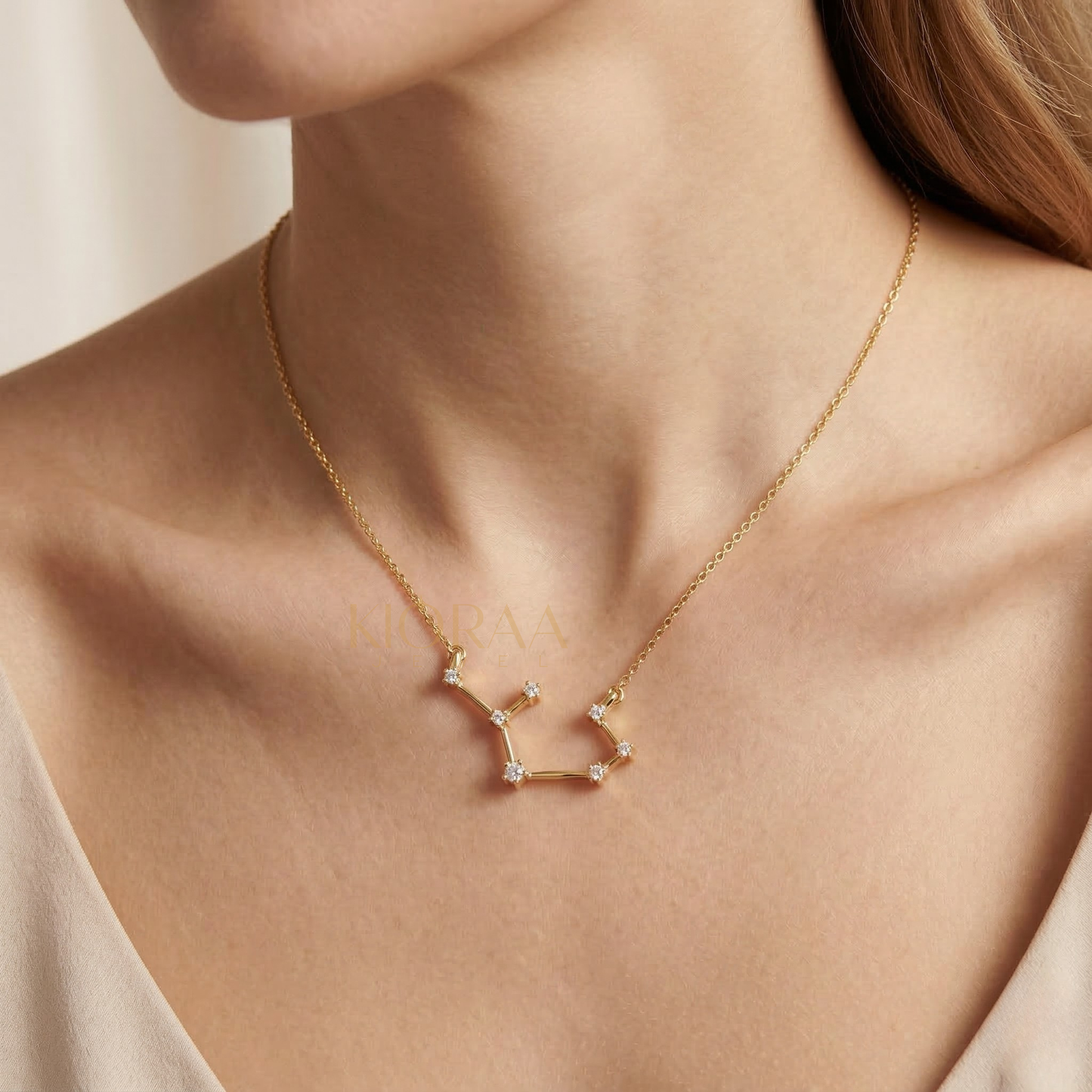 Lab Grown Diamond Sagittarius Cluster Necklace