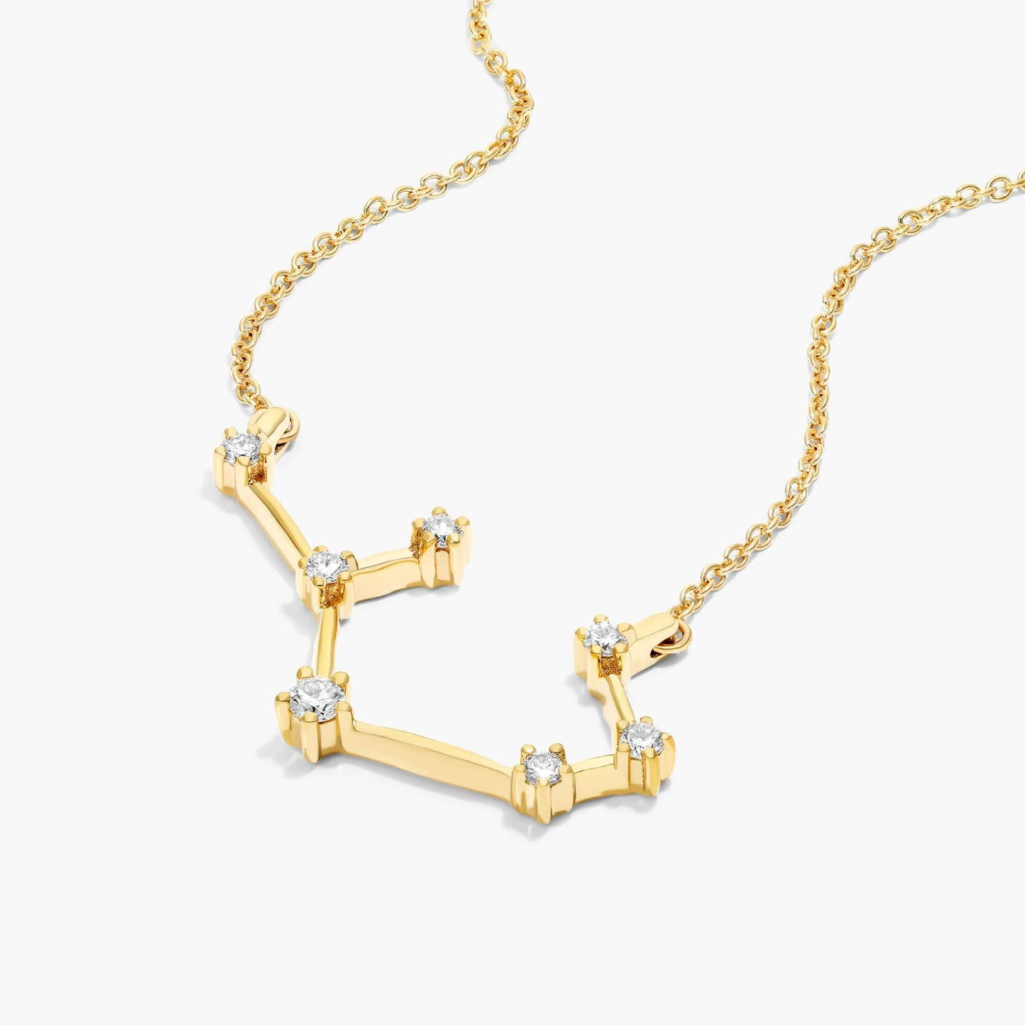 Lab Grown Diamond Sagittarius Cluster Necklace