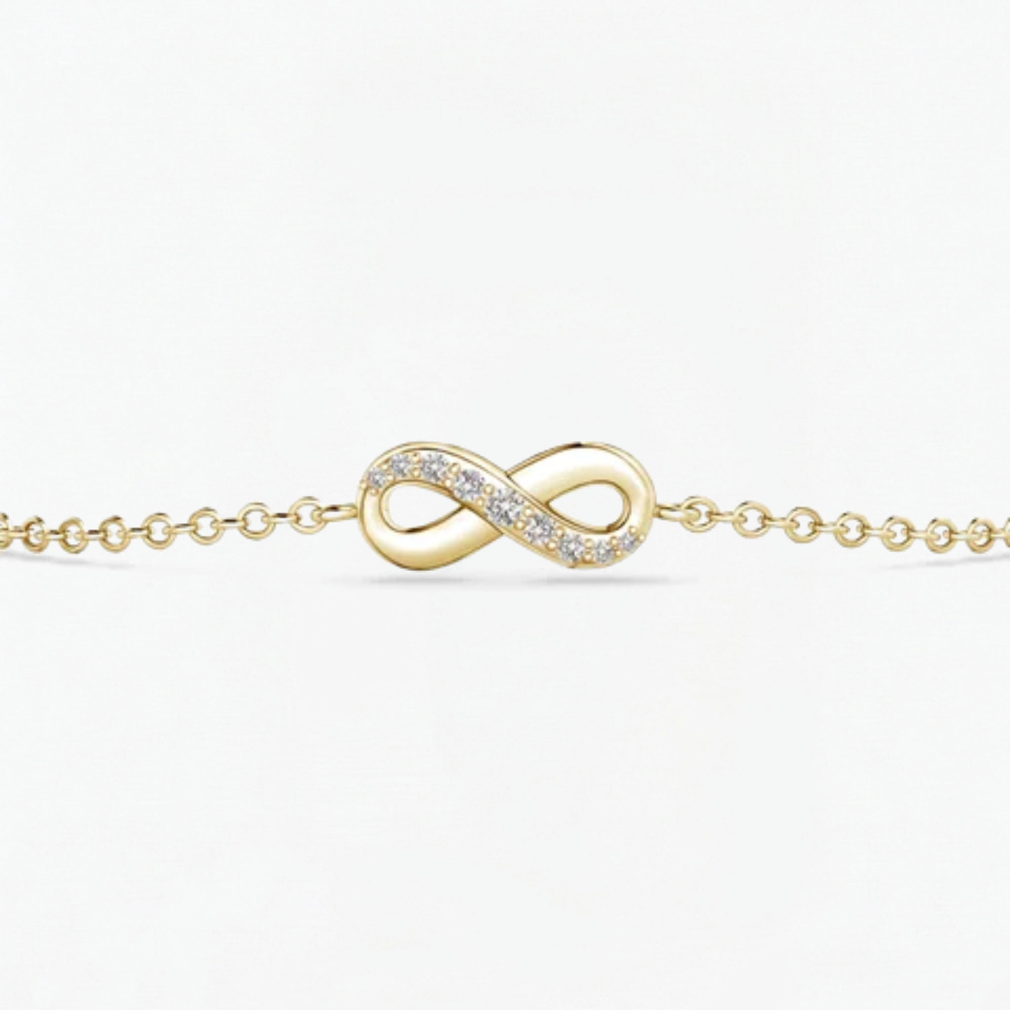 Lab Diamond Infinity Chain Bracelet
