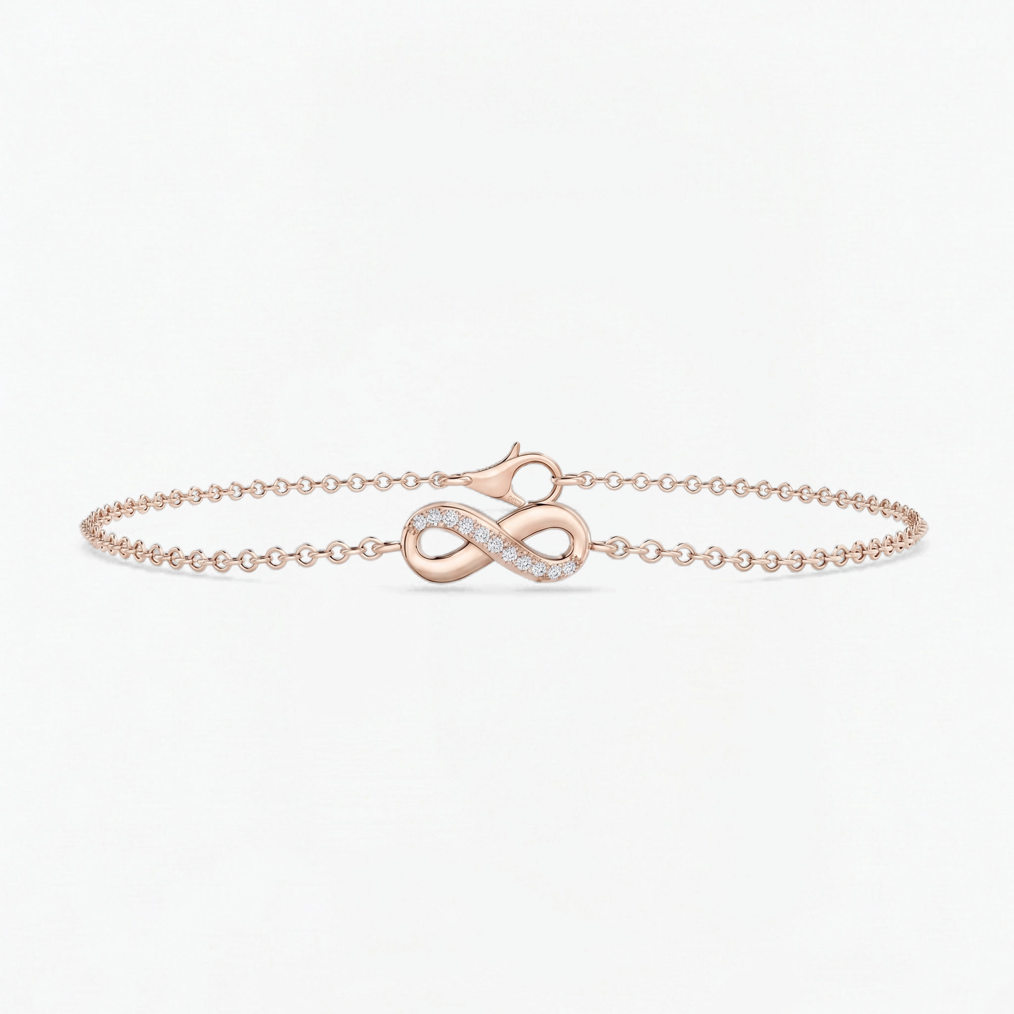 Lab Diamond Infinity Chain Bracelet