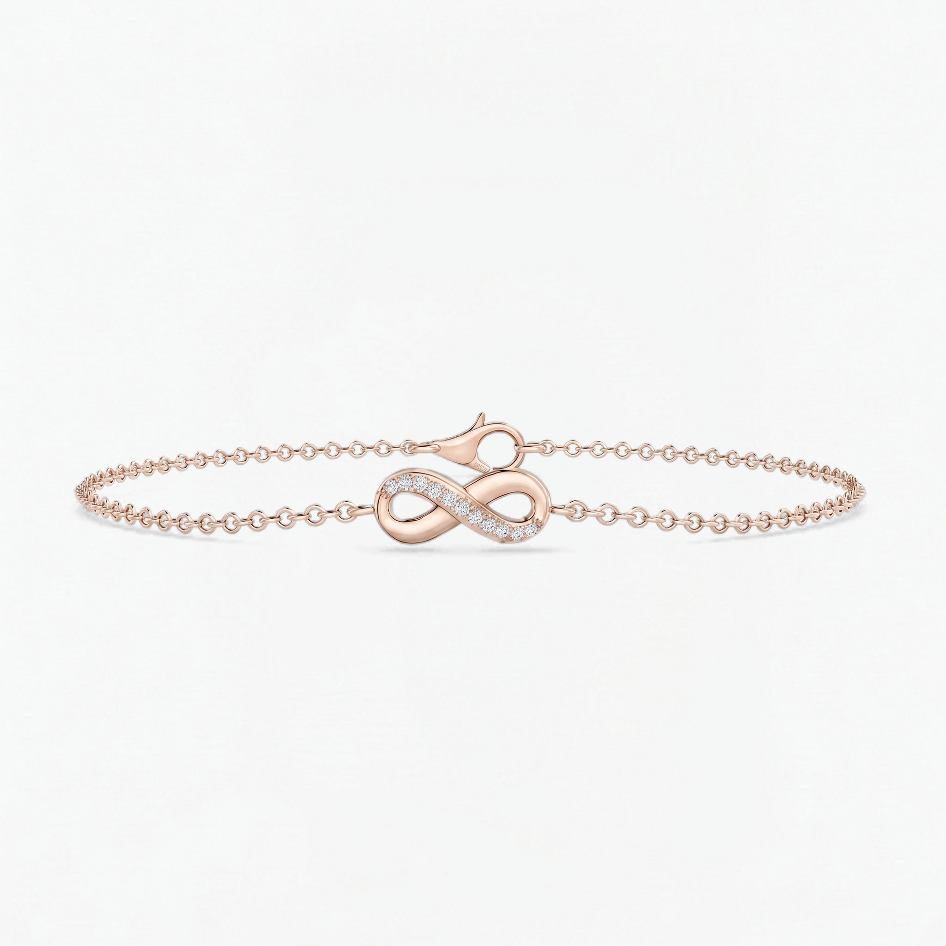 Lab Diamond Infinity Chain Bracelet