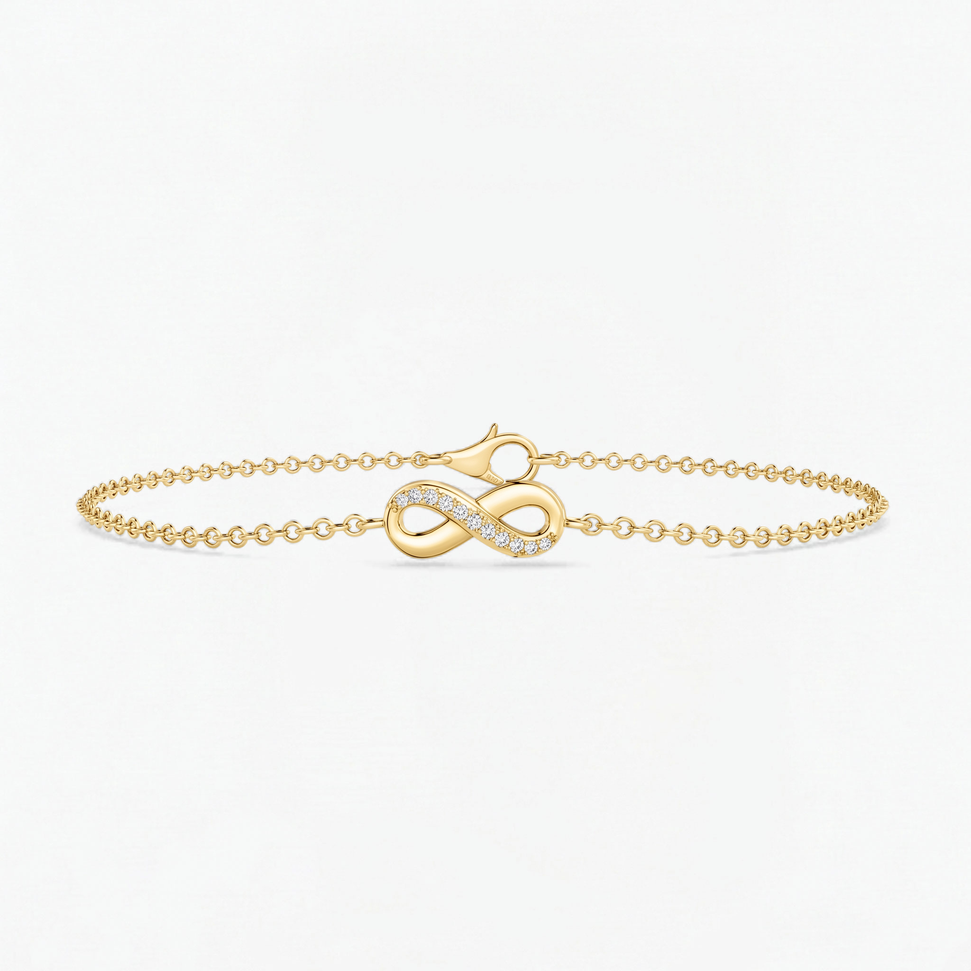 Lab Diamond Infinity Chain Bracelet