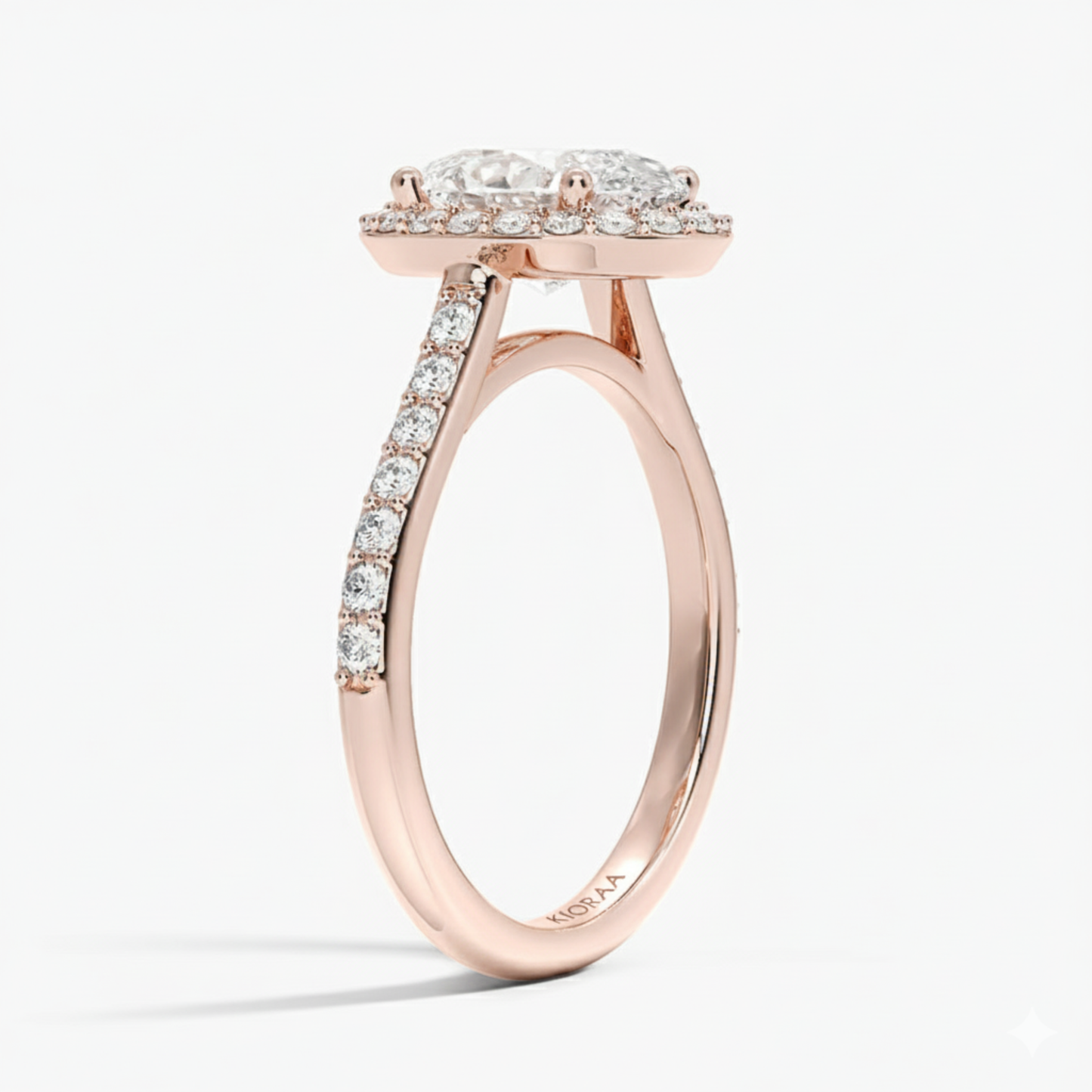 Classic Oval Diamond Halo Engagement Ring