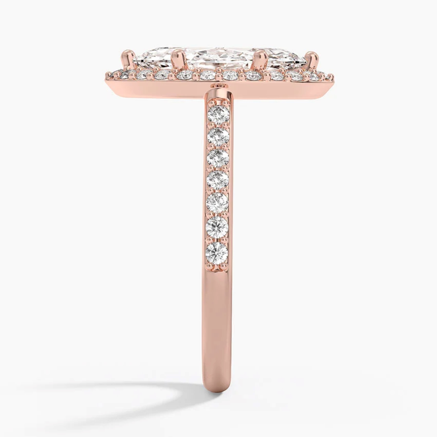 Classic Marquise Diamond Halo Engagement Ring