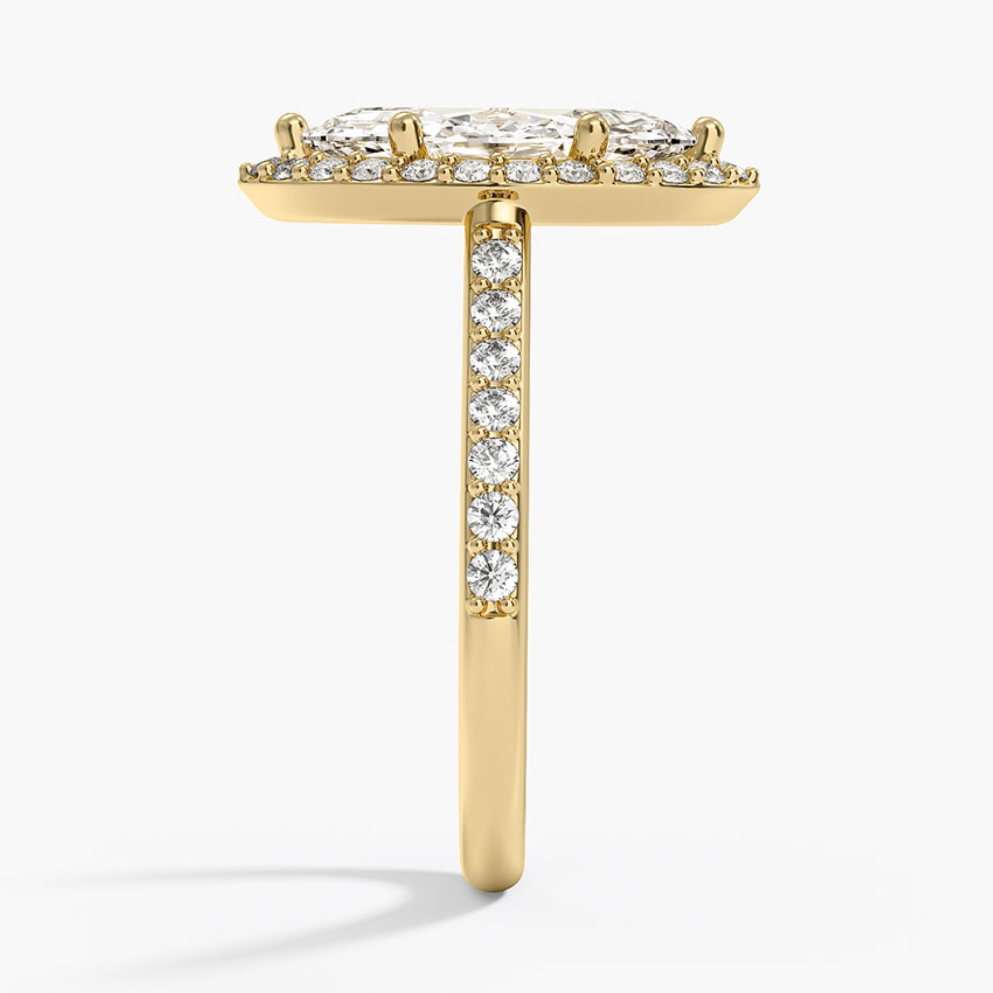 Classic Marquise Diamond Halo Engagement Ring
