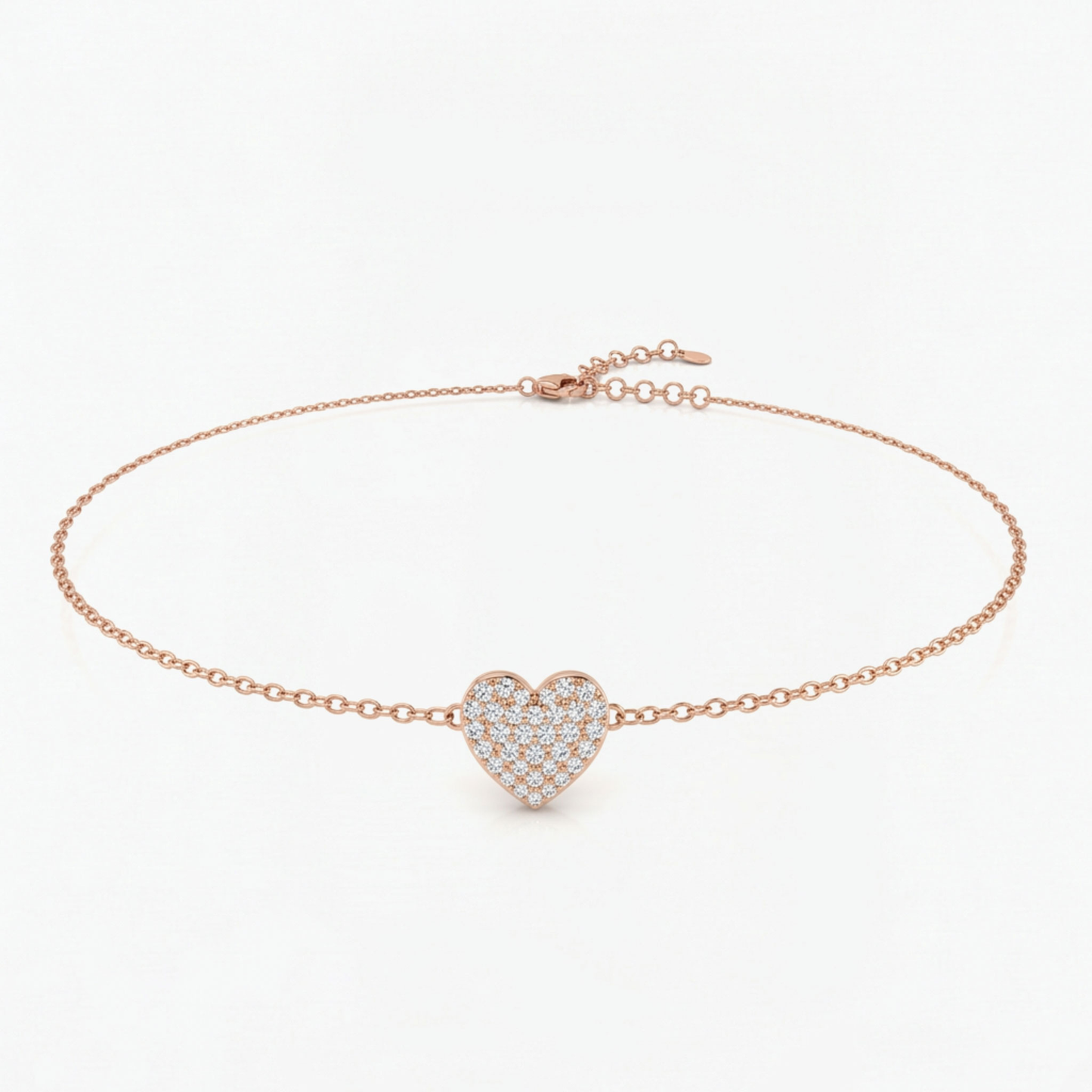 Lab Diamond Heart Shape Bracelet