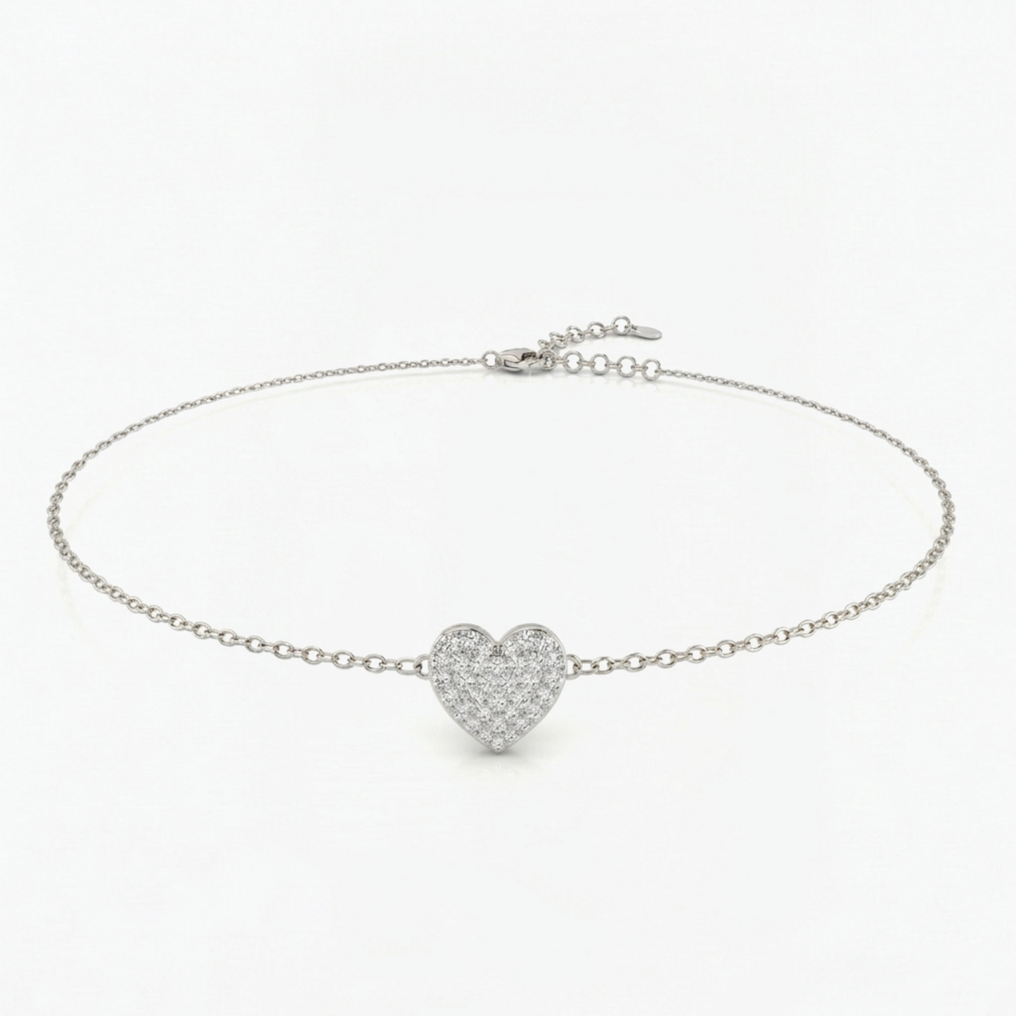 Lab Diamond Heart Shape Bracelet