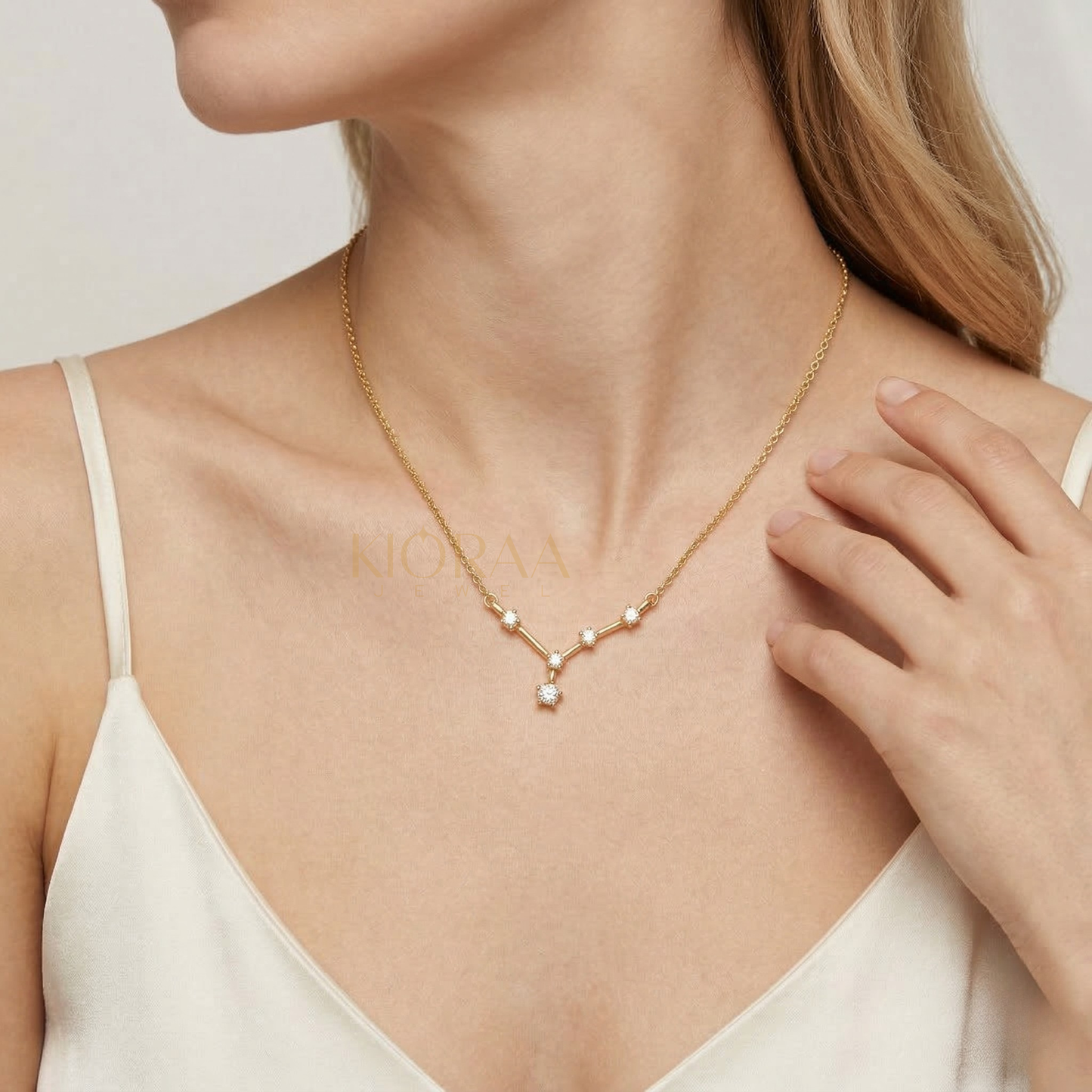 Lab Grown Diamond Cancer Cluster Necklace