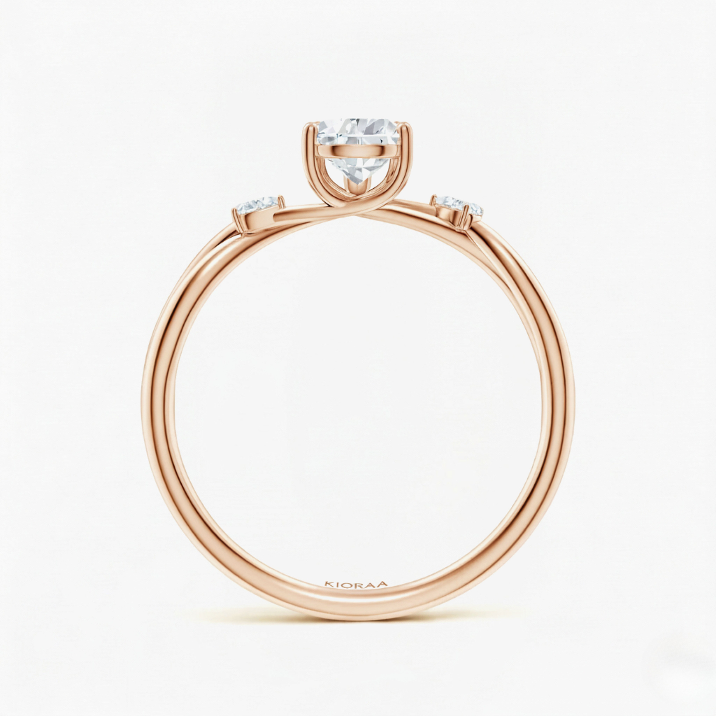 Pear Shape Three Stone Diamond Ring