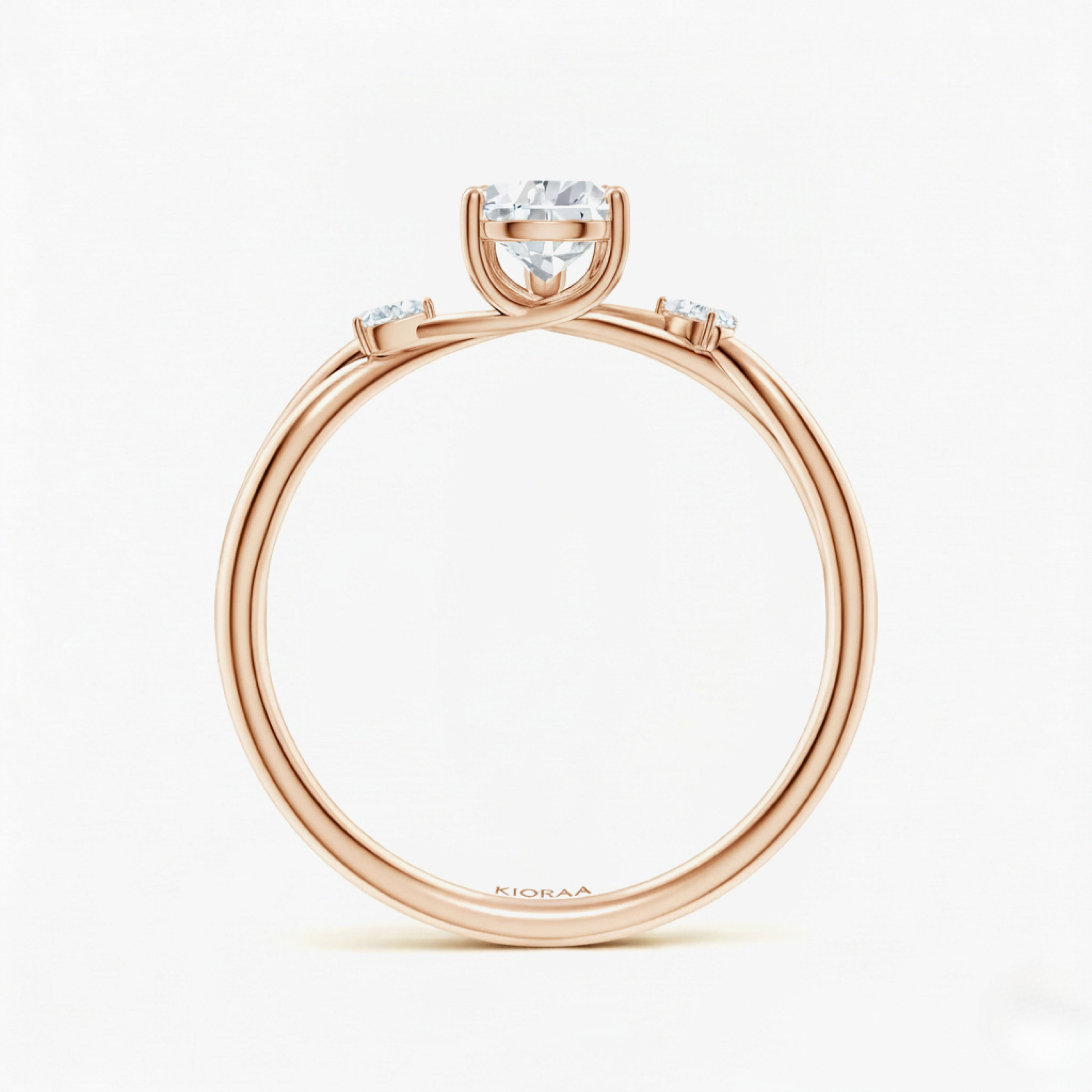 Pear Shape Three Stone Diamond Ring