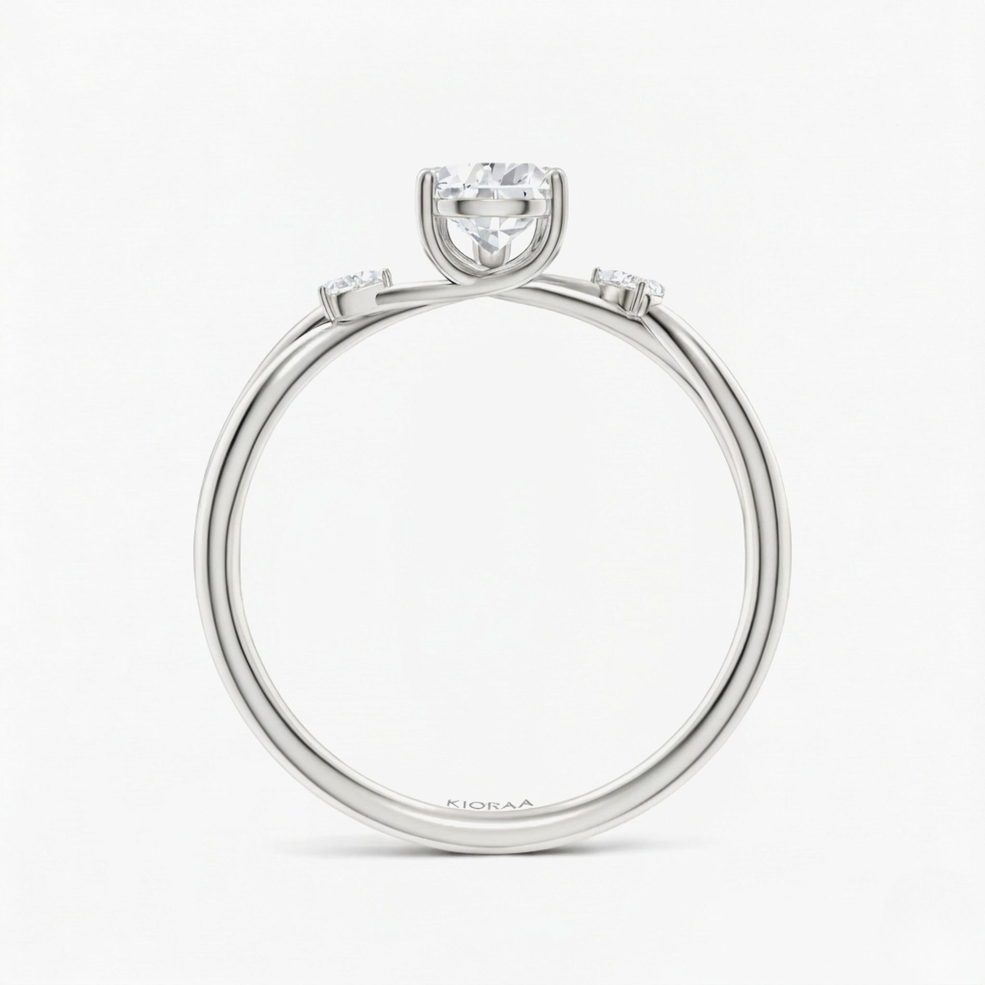 Pear Shape Three Stone Diamond Ring