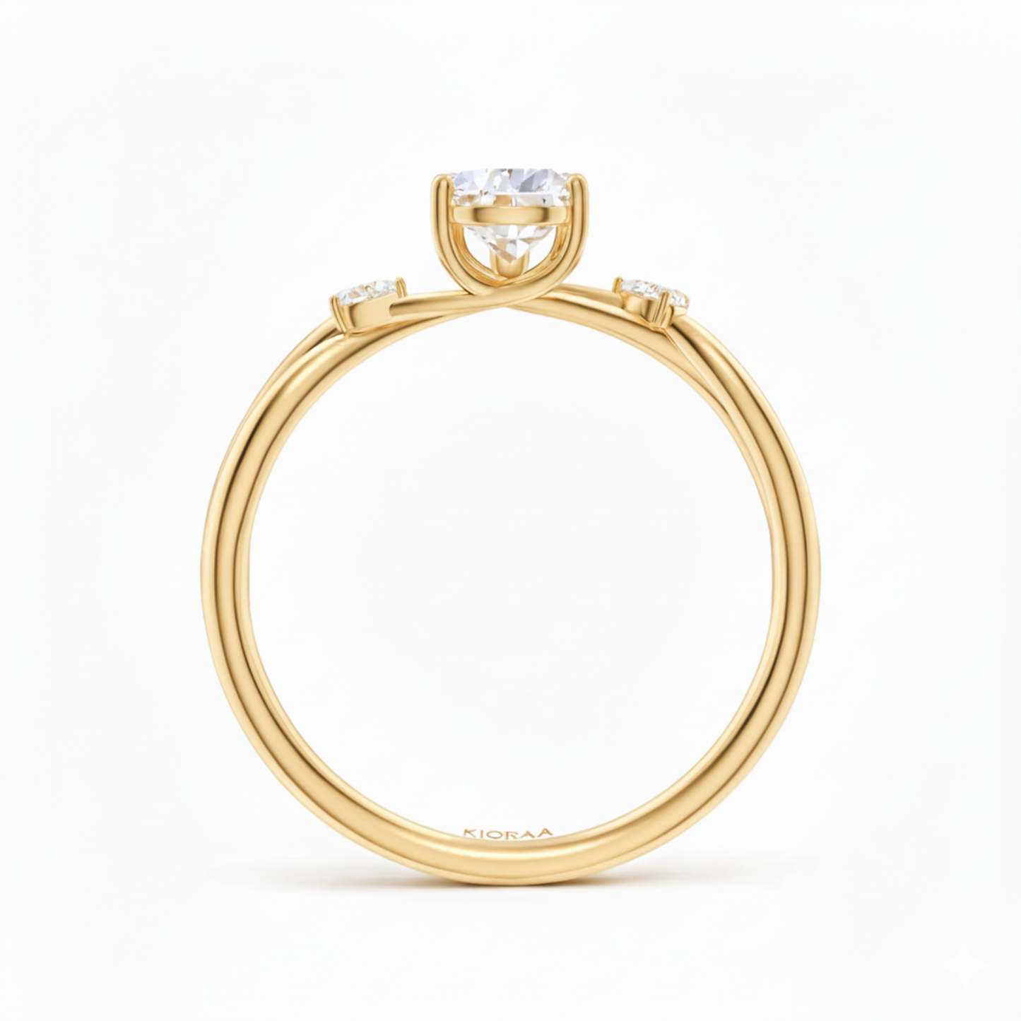 Pear Shape Three Stone Diamond Ring