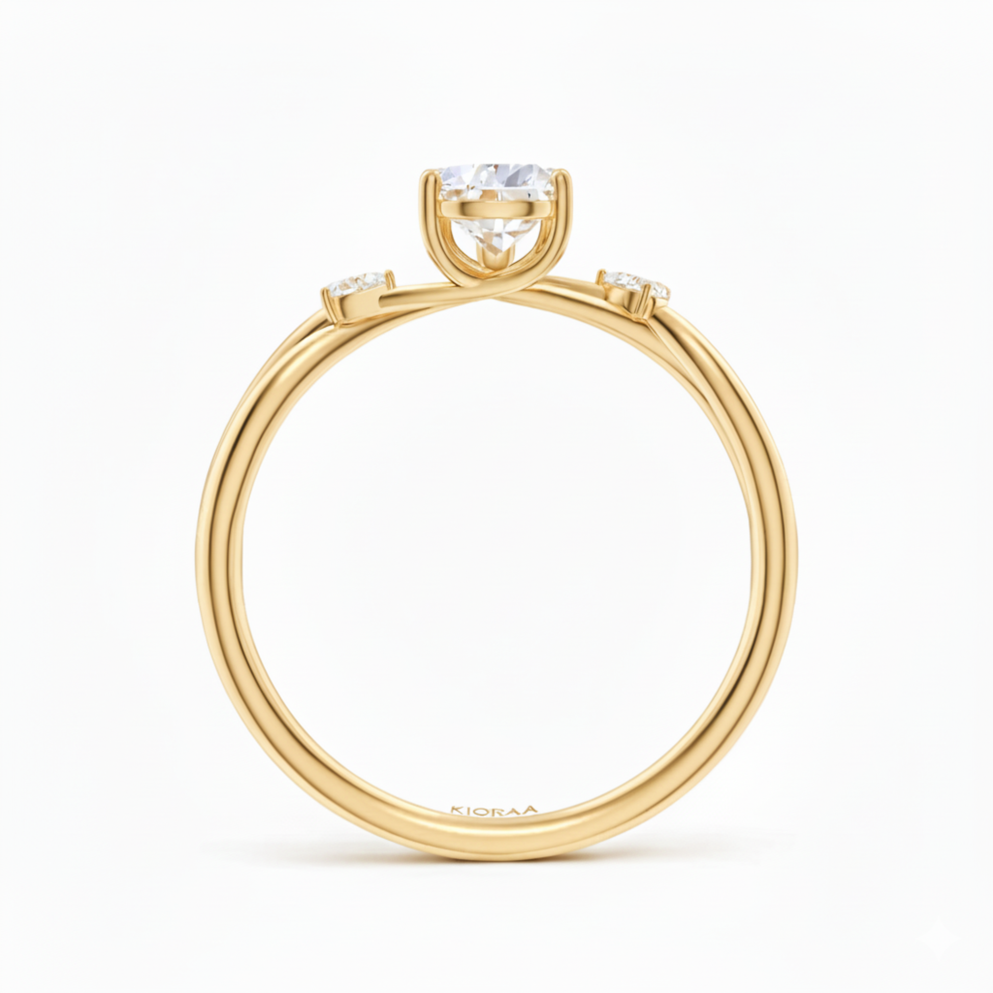 Pear Shape Three Stone Diamond Ring